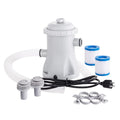 CACAGOO Pool Filter Pump 330 GPH Paddling Pool Electric Water Pump With 2 Pool Filter Cartridge Pool Pumps