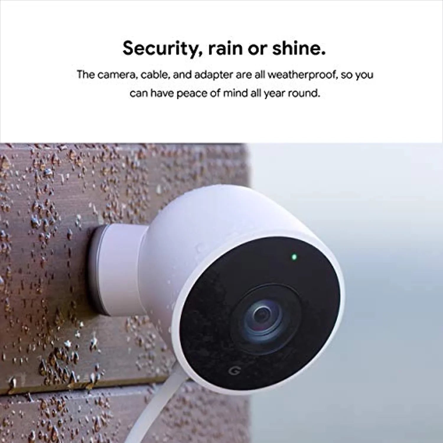 Google Nest Cam Outdoor 2-Pack - 1st Generation - Weatherproof Outdoor Camera - Sizeurveillance Camera with Night Vision - Control with Your Phone