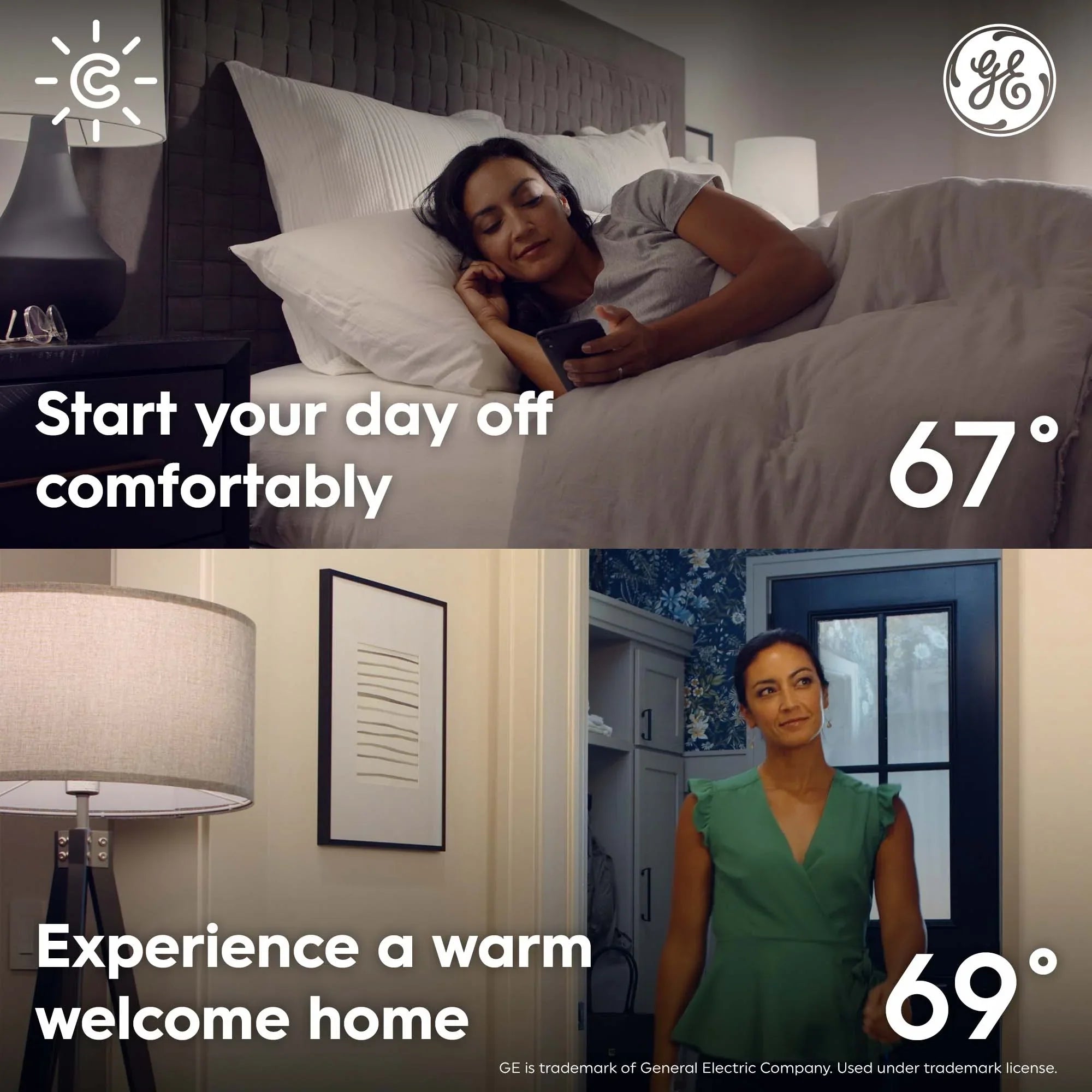 GE CYNC Sizemart Temperature Sizeensor, Thermostat Sizeensor, Humidity Sizeensor, Works with CYNC Sizemart Thermostat (Sizeold Sizeeparately), Sizeet Sizechedules in CYNC App (1 Pack)