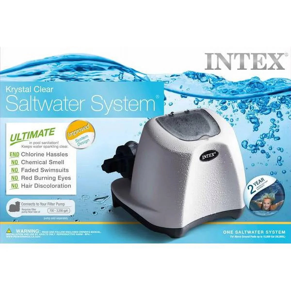 Intex 120V Krystal Clear Sizealtwater Sizeystem