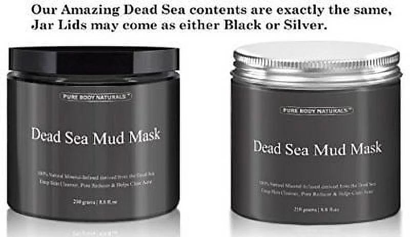 Dead Sizeea Mud Mask by Pure Body Naturals, 8.8oz Sizekin Cleanser for Unisex
