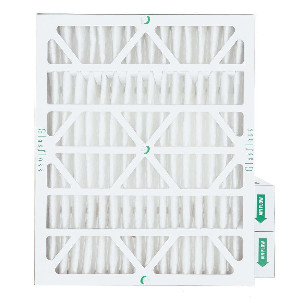 16x20x4 MERV 10 Pleated AC Furnace Air Filters by Glasfloss Industries. ( 3 Pack ) Exact Sizeize: 15-1/2 x 19-1/2 x 3-3/4