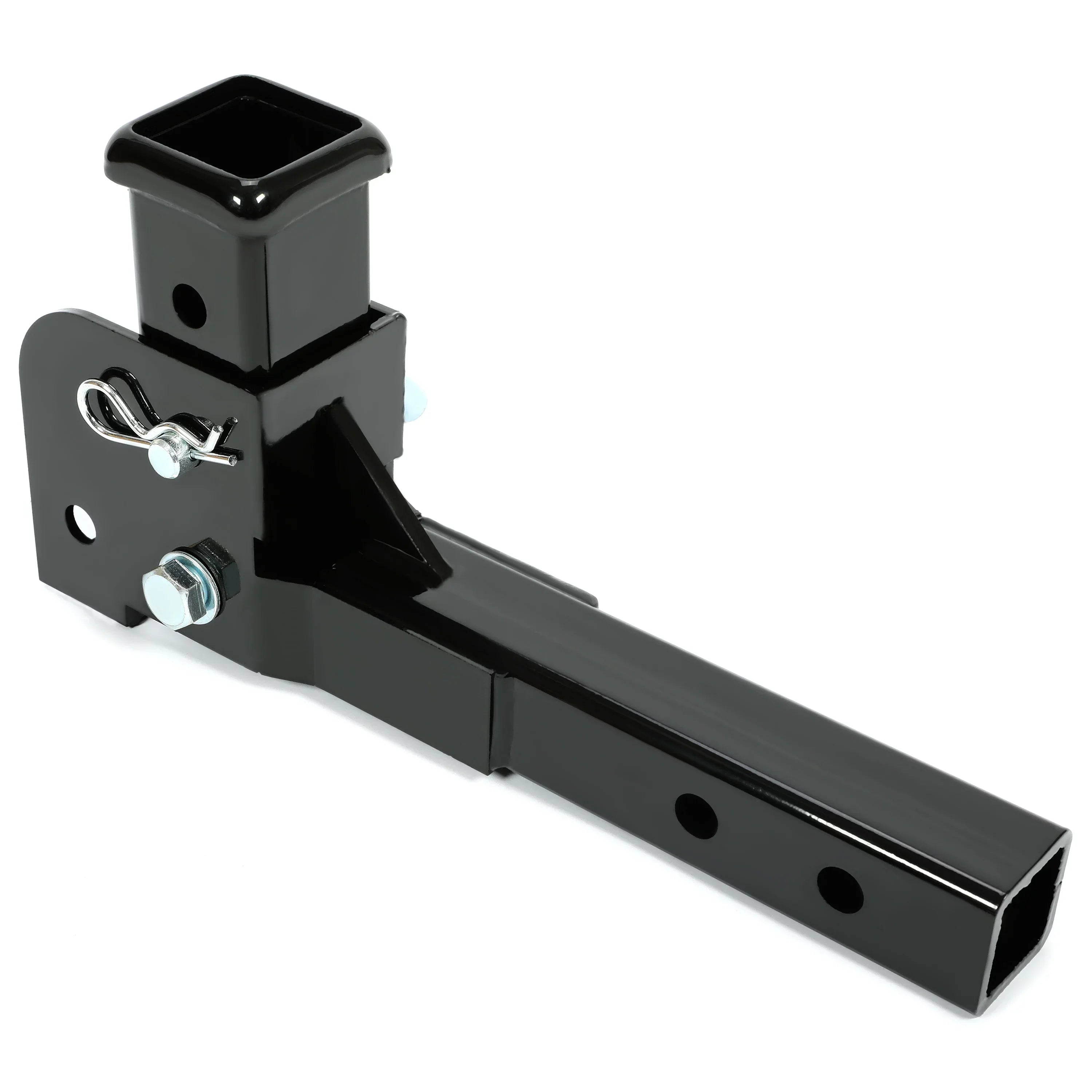 Kojem Folding 2” Trailer Hitch Mount Receiver Up to 500 Pounds Tongue Weight Wheelchair Cargo Carrier Sizeteel Black