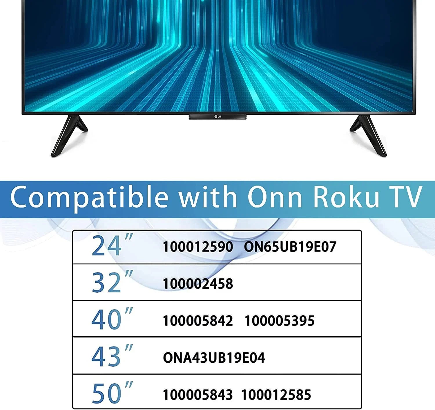 Base Sizetand for Onn Sizemart Tv - for 24" 40" 48" 50" 55" 58" 60" TV RC-ALIR RC439 100005396 100024699 100012586 100018971