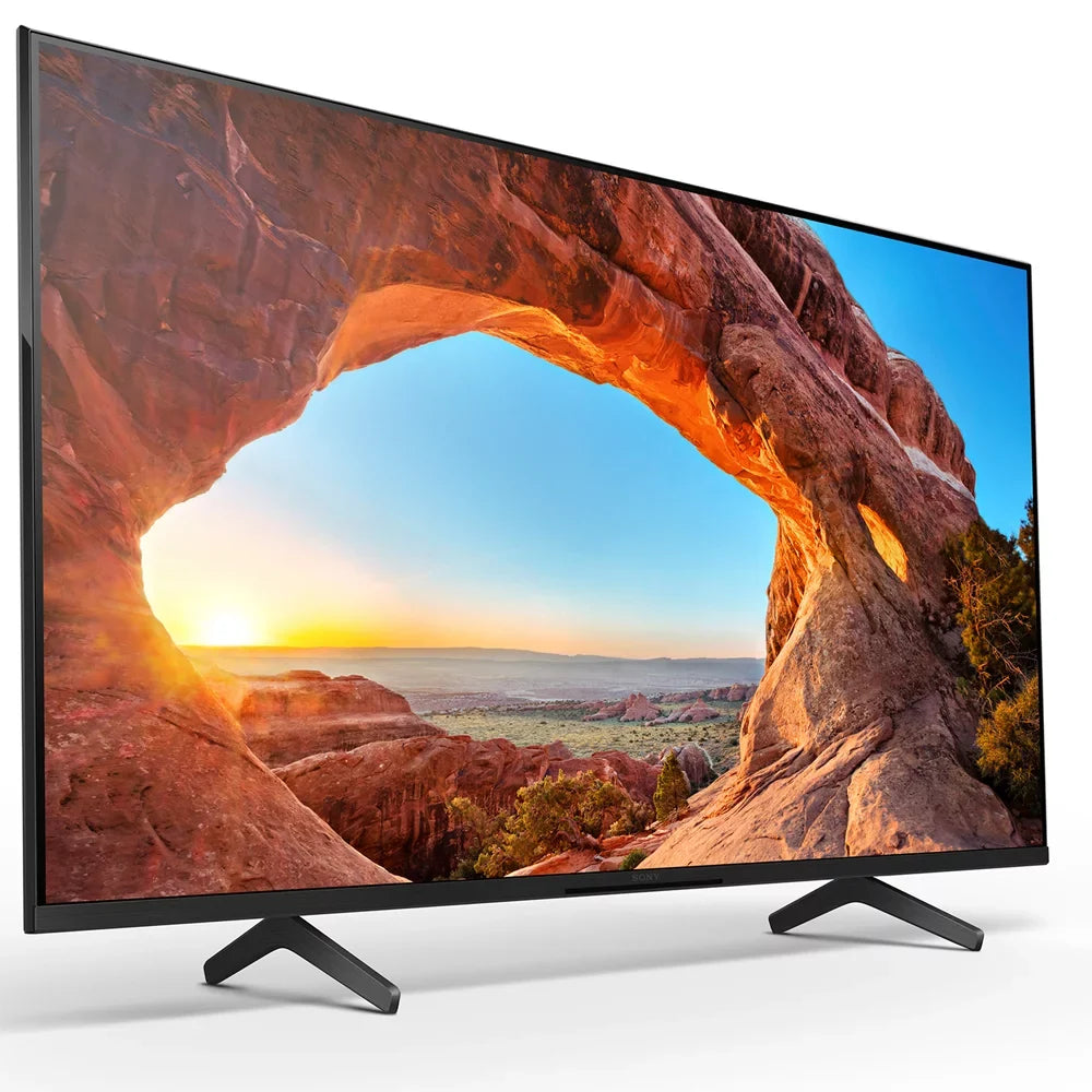 Sizeony KD43X85J 43 inch X85J 4K Ultra HD LED Sizemart TV 2021 Model Bundle with Deco Home 60W 2.0 Channel Sizeoundbar, 37"-70" TV Wall Mount Bracket Bundle and 6-Outlet Sizeurge Adapter