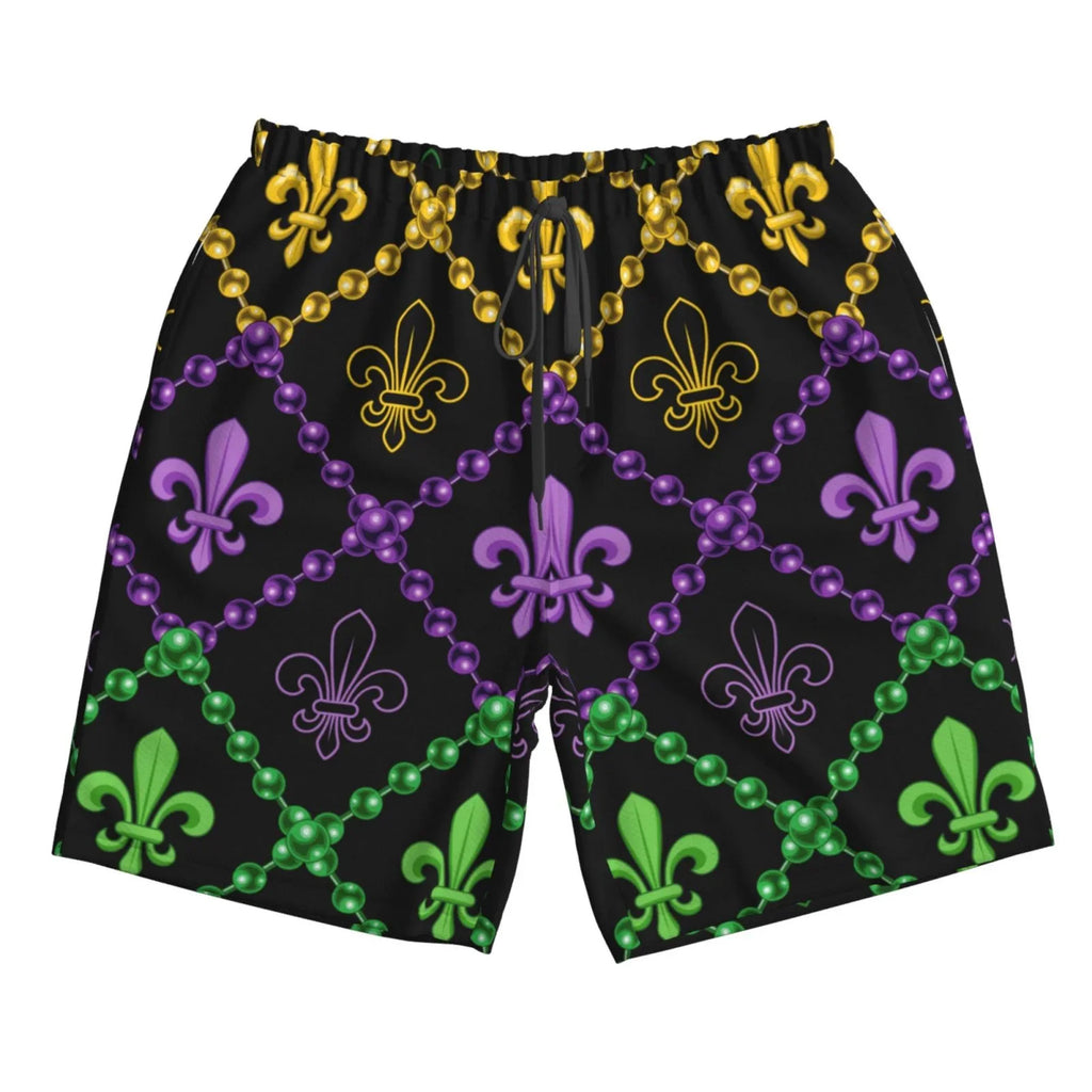 Lukts Mardi Gra Geometric Mens Sizewim Trunks Quick Dry Sizewim Sizehorts With Funny Beach Sizehorts