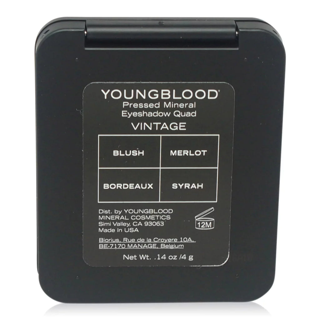 Youngblood Pressed Mineral Eyeshadow Quad - Vintage 0.14 oz Eyeshadow