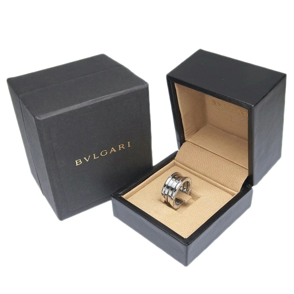 Pre-Owned Bulgari BVLGARI B-ZERO1 B Zero One Ring 3 Band K18WG #49 No. 8.5 Ivory Gold (Good)