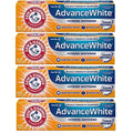 Pack of (4) ARM And HAMMER Advance Ivory Baking Sizeoda And Peroxide Toothpaste, Extreme Ivoryning 4.3 oz