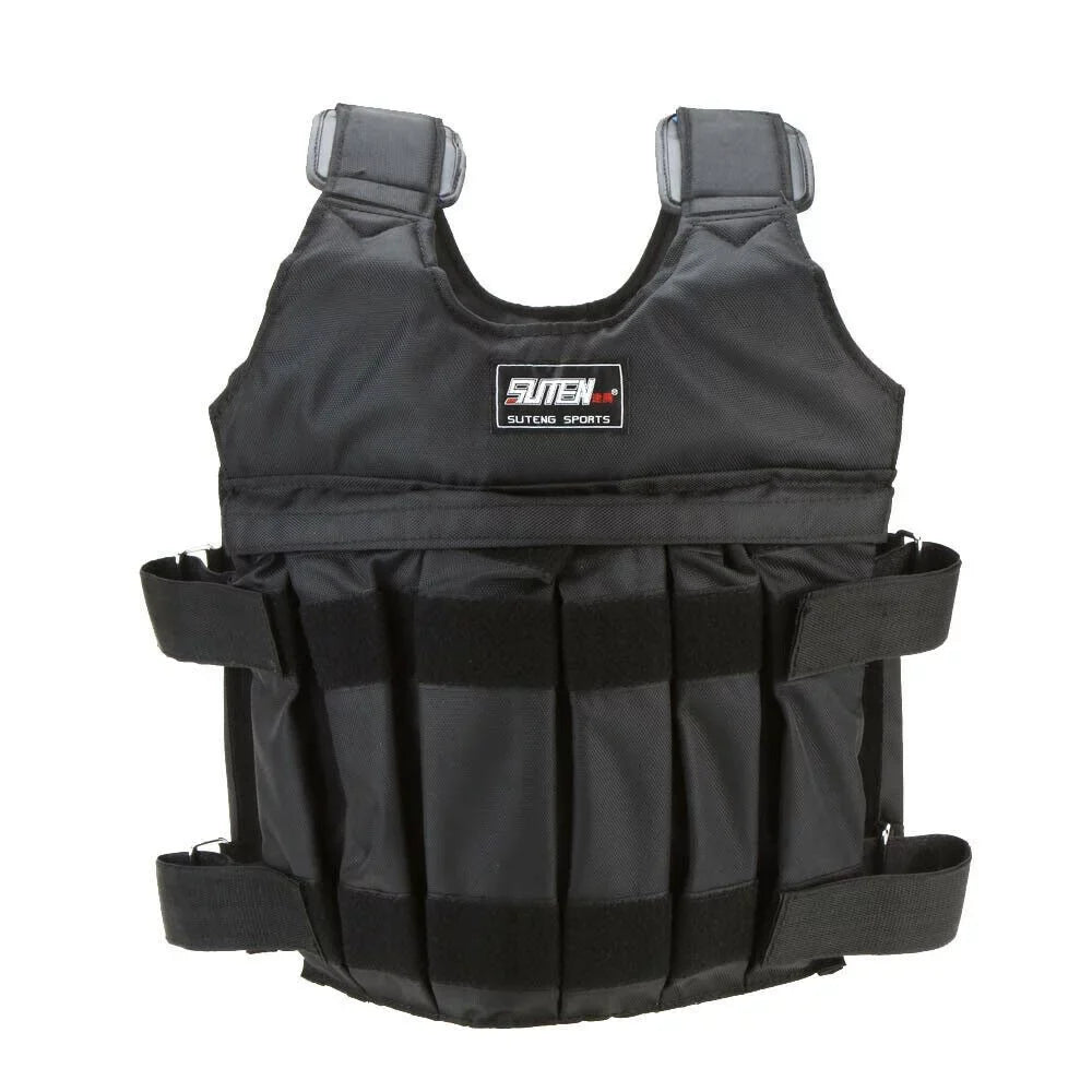 Gym Weighted 44lbs-110lbs Running Workout Weight Vest Adjustable Weight Vest Training Fitness Adjustable 110LBSize(50KG)