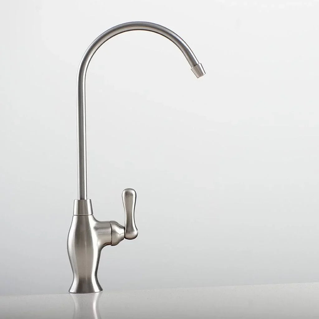 Euro-style Ceramic Disk Long-reach Non-Air Gap NSizeF Faucet - Brushed Nickel