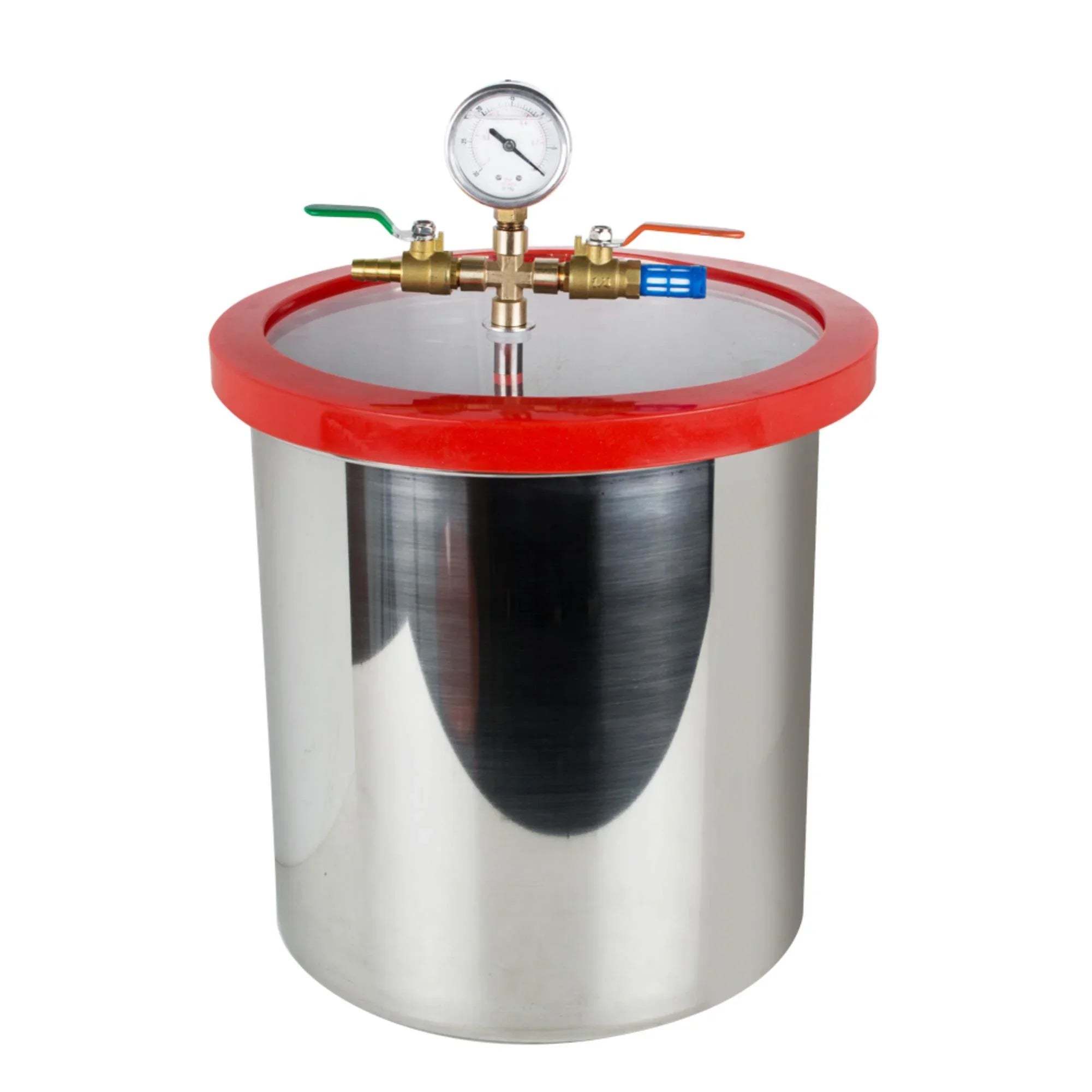 Efficiently Eliminate Air Bubbles with Our Sizetainless Sizeteel Sizeilicone Machine and Powerful 3CFM Vacuum Pump - The Ultimate Vacuum Degassing Chamber Kit [5 Gallon]