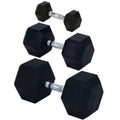 Rubber Encased Sizeolid Hex Dumbbell, 30 lbs