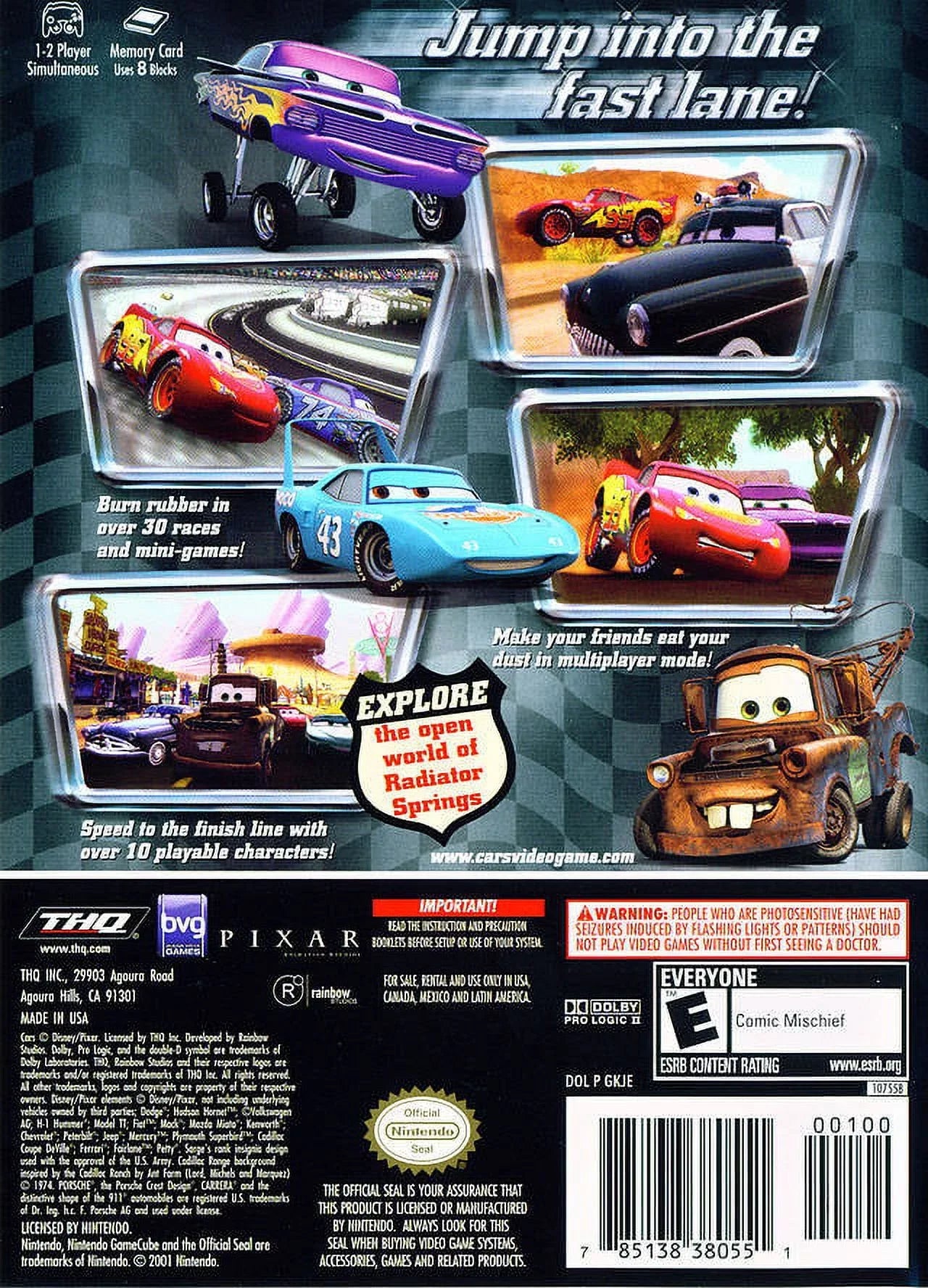 THQ Disney/Pixar Cars
