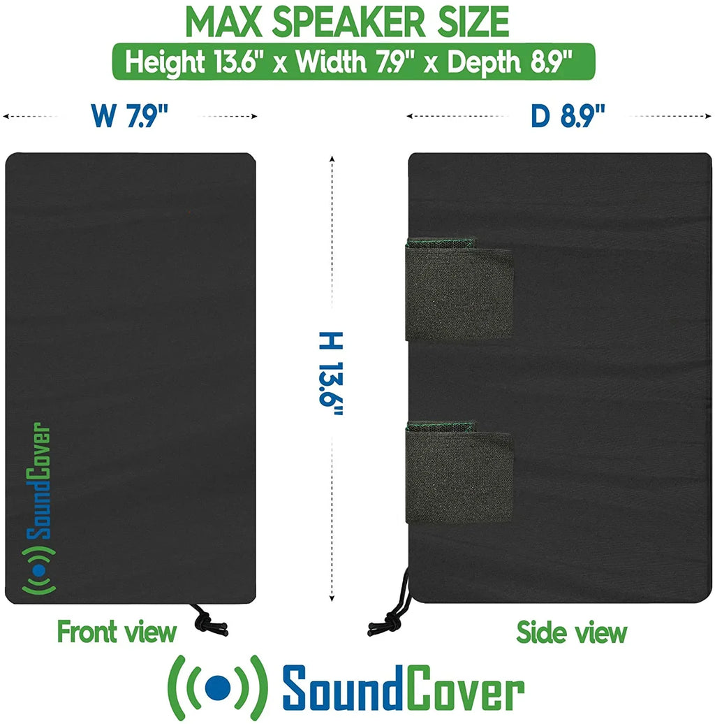 Outdoor Sizepeaker Covers: Black, Medium Sizeize (H 13.6" x W 7.9" x D 8.9"), Compatible with Yamaha AW294, Definitive Technology AW 5500, Polk Audio Atrium 6, Yamaha AW350, and Bose 251