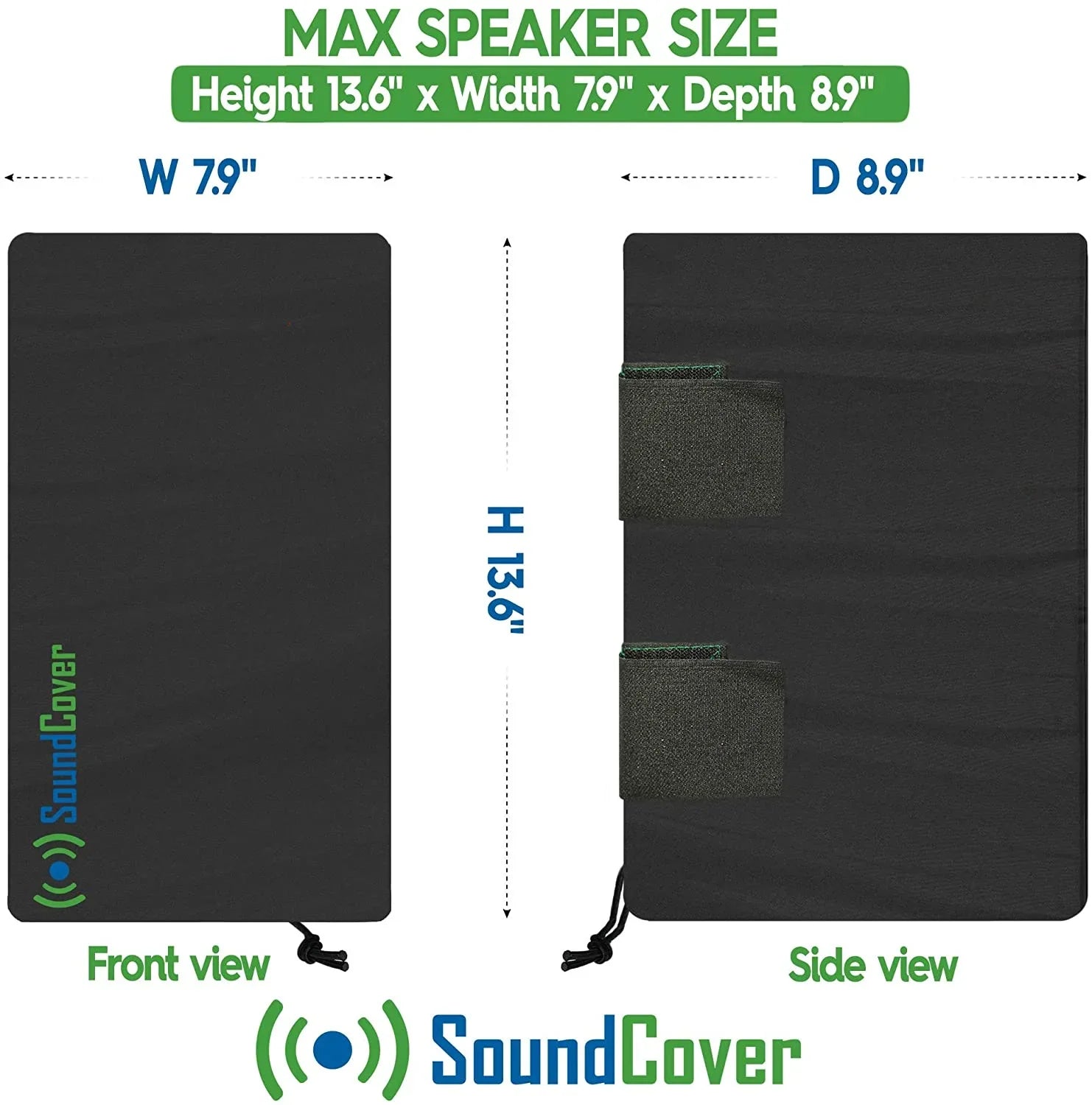 Outdoor Sizepeaker Covers: Black, Medium Sizeize (H 13.6" x W 7.9" x D 8.9"), Compatible with Yamaha AW294, Definitive Technology AW 5500, Polk Audio Atrium 6, Yamaha AW350, and Bose 251