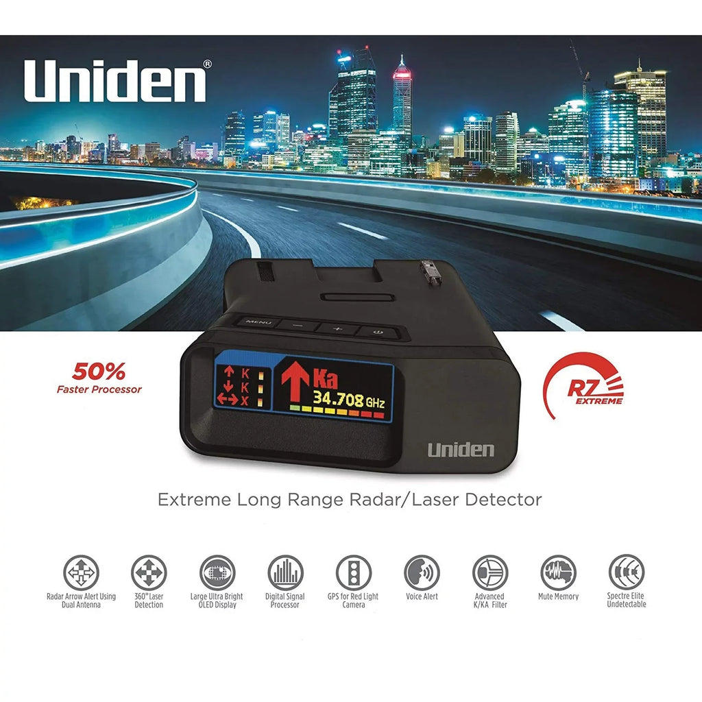 Uniden R7 Extreme Long-range Laser/Radar Detector With GPSize And Threat Direction