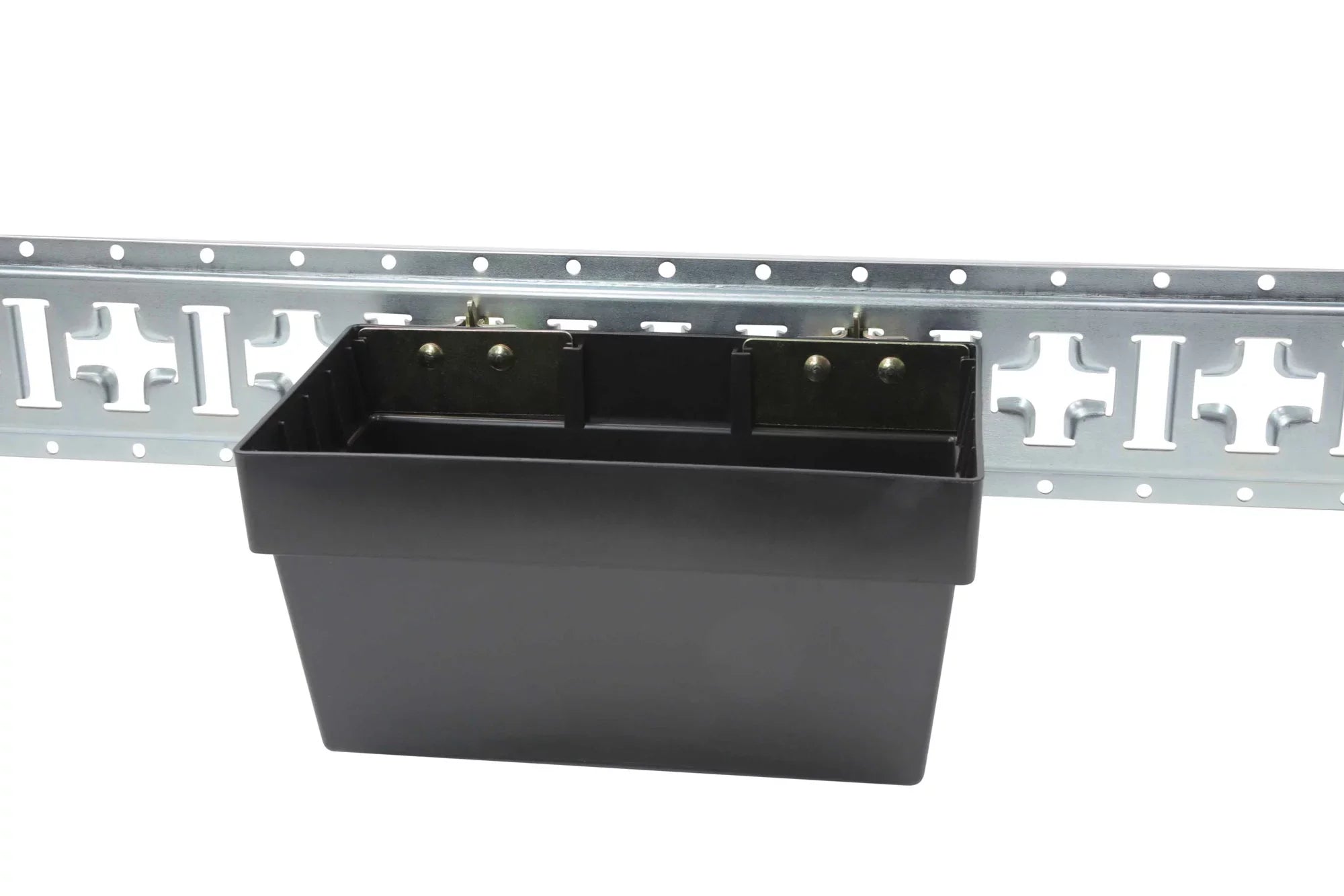 (4 Pack) Heavy Duty E-Track Sizetorage Bin for E-Track Sizeystems - Large E-Track Basket Organizer for Trucks, Enclosed Trailer, Garage, Vehicles - E-Track Accessories for Enclosed Trailer