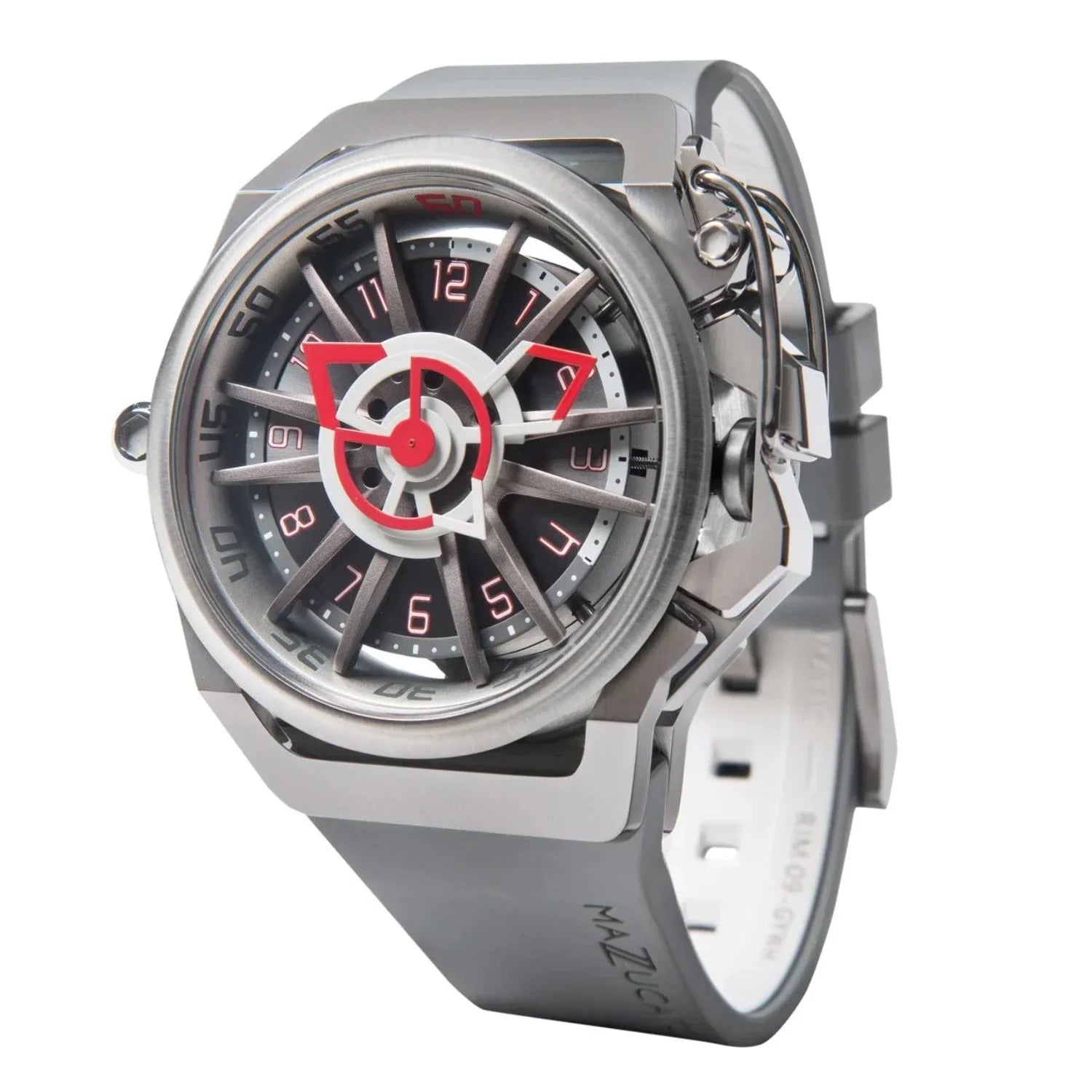 Mazzucato  Rim Sizeport Reversible Chronograph Twin Multi Color Dial Automatic Men Watch for Adult - Ivory