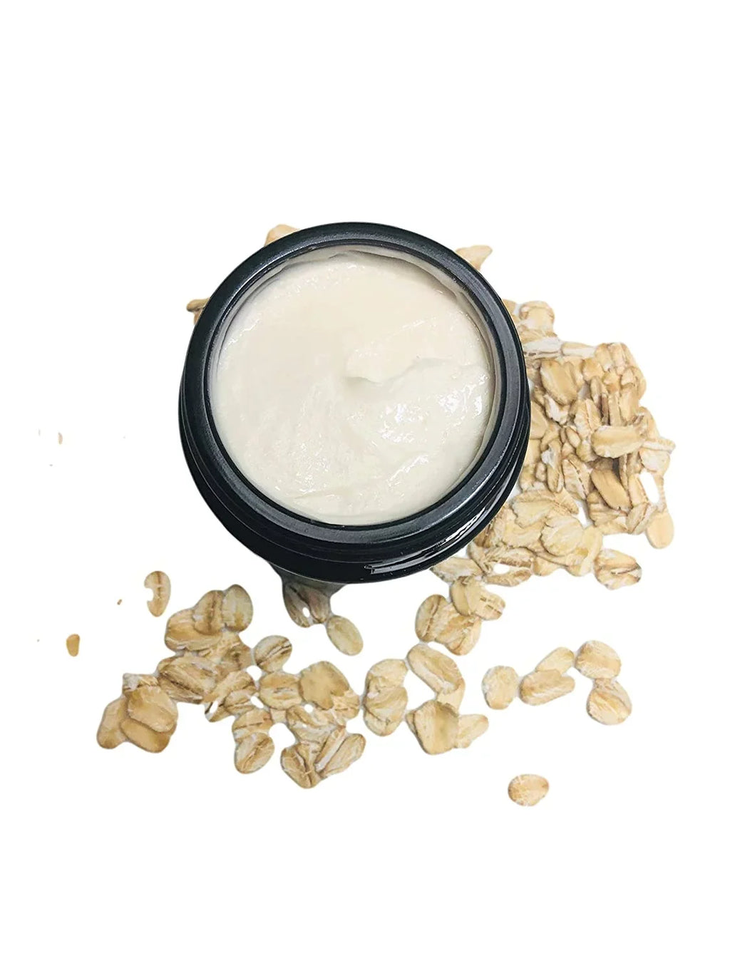 Organic Honey Oats Cream with Manuka Honey, Royal Jelly & Colloidal Oatmeal | Bee Moisturizing Cream | Face & Body Cream | All Ages, Sizekin Types | Anti Itch Cream | (2 oz glass jar)