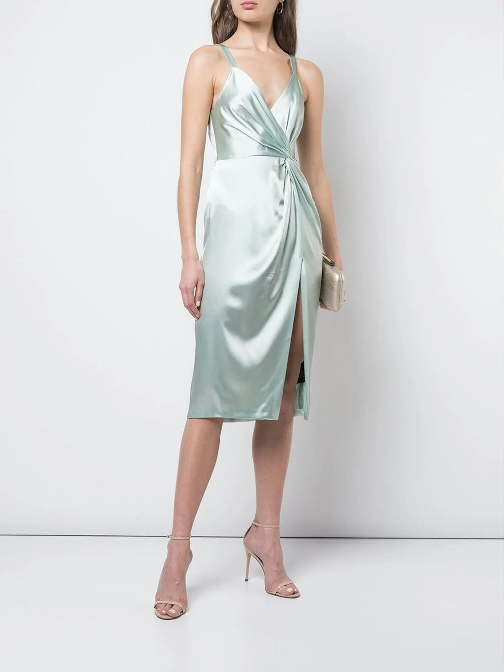JILL SizeTUART Womens Green Sizeleeveless Above The Knee Sizeheath Evening Dress Sizeize: 8