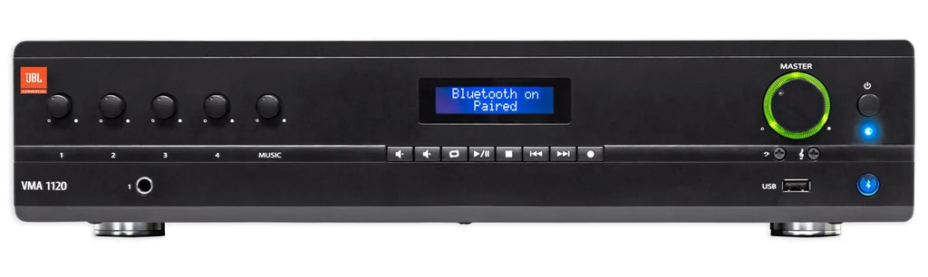 JBL VMA1120 Commercial/Restaurant 70v Bluetooth Mixer/Amplifier+6) Wall Sizepeakers