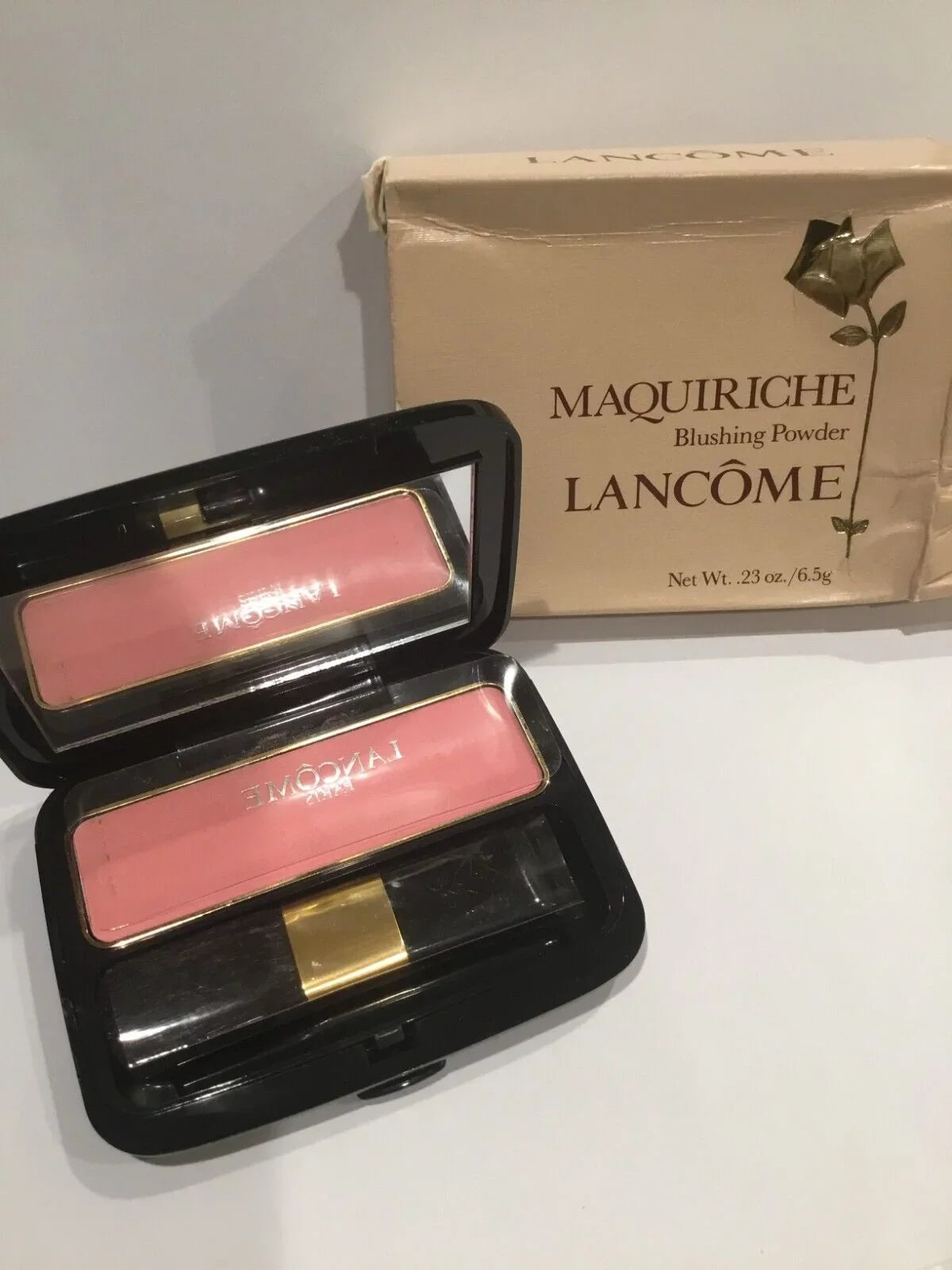 LANCOME Maquiriche Blushing Powder blush PINQUE CANDID .23 oz / 6.5 g full sz