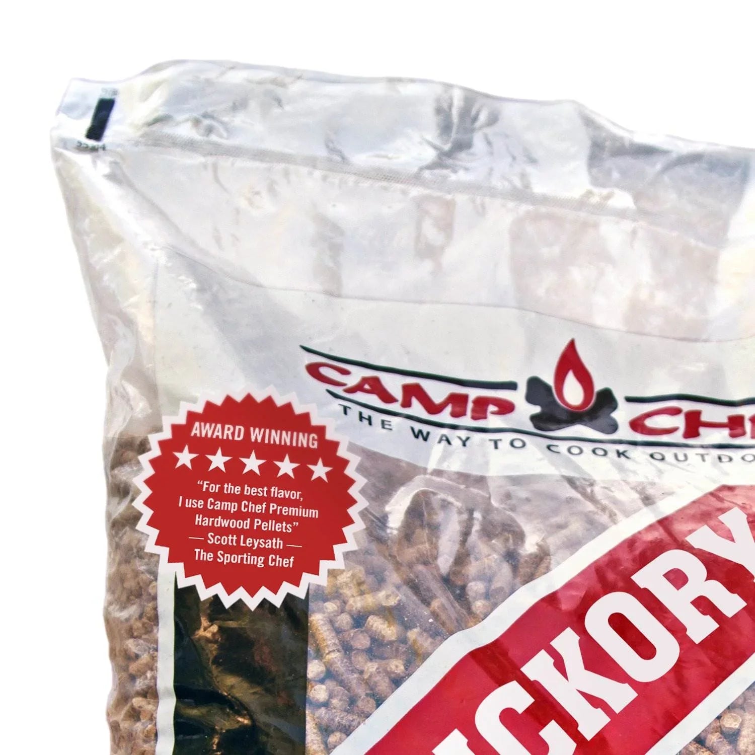 Camp Chef Sizemoker Grill Premium Hickory BBQ Hardwood Pellets, 20 lbs (2 Pack)