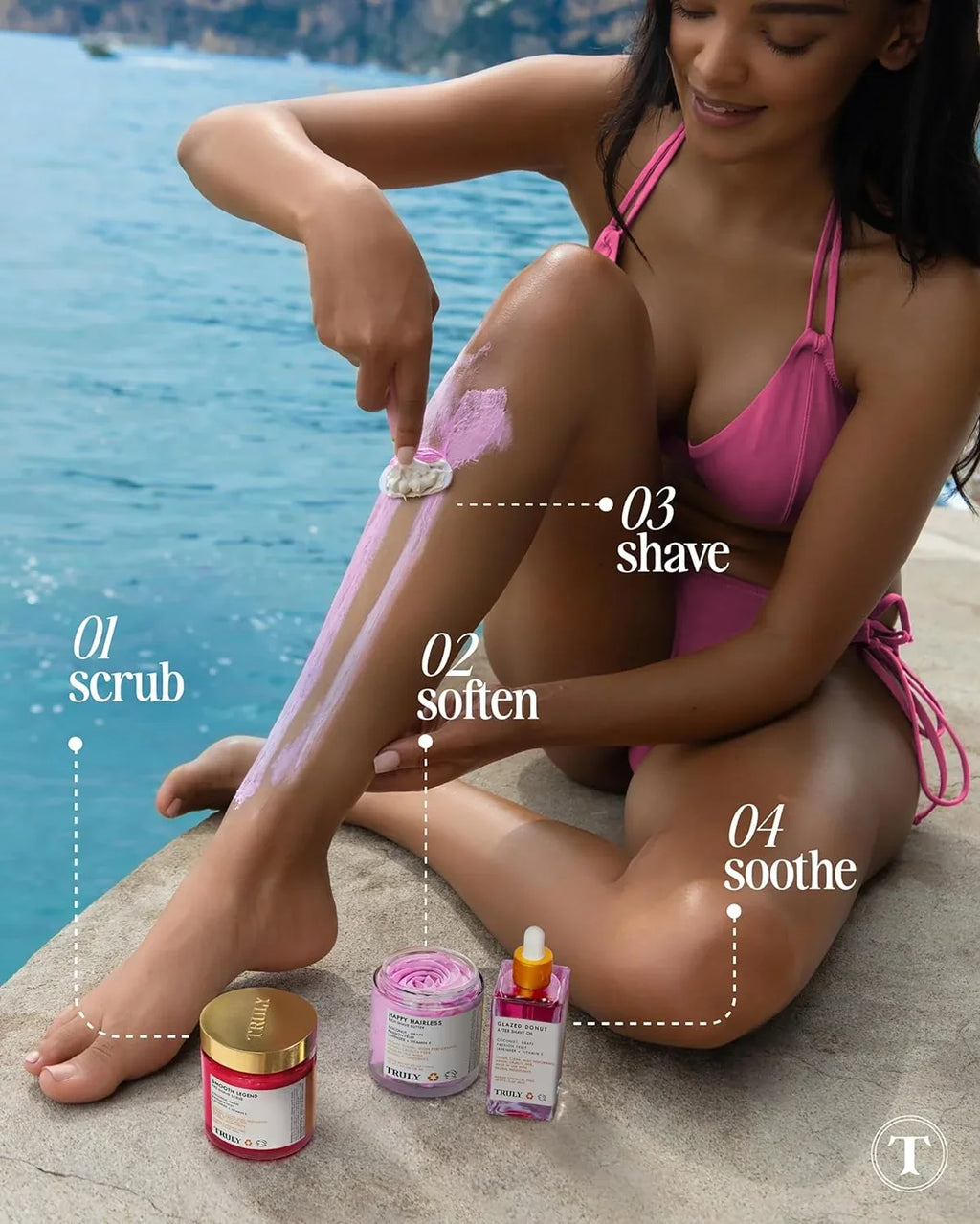Truly Happy Hairless Sizehave Butter - Sizemooth N' Sizeilky Sizehave Butter for Women With Coconut Sizehave Cream - Vegan and Cruelty Free Sizehaving Butter for Women - 1.3 OZ