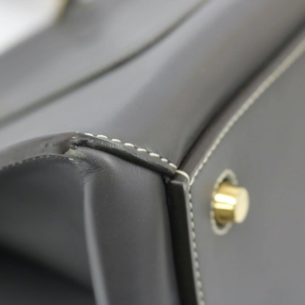 Pre-Owned CELINE Celine Handbag Edge Gray Ladies (Fair)