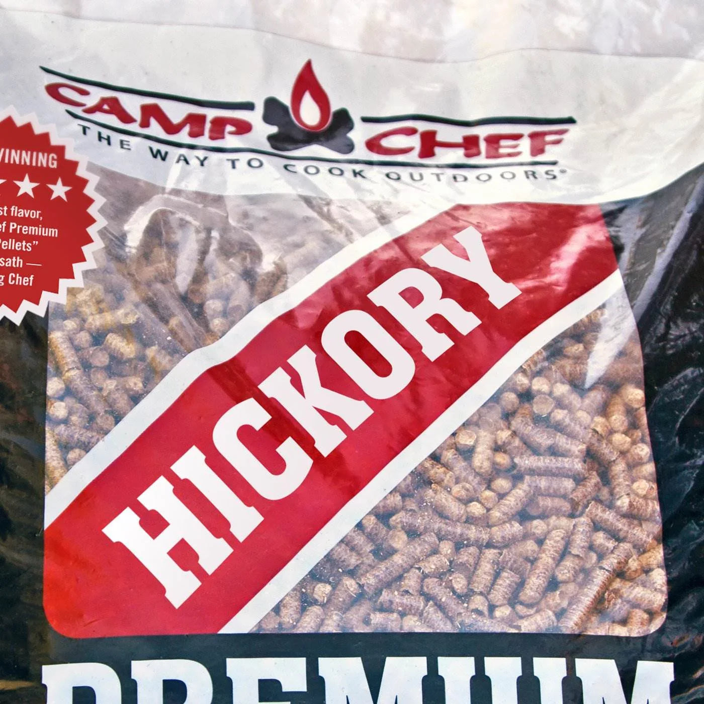 Camp Chef Sizemoker Grill Premium Hickory BBQ Hardwood Pellets, 20 lbs (2 Pack)