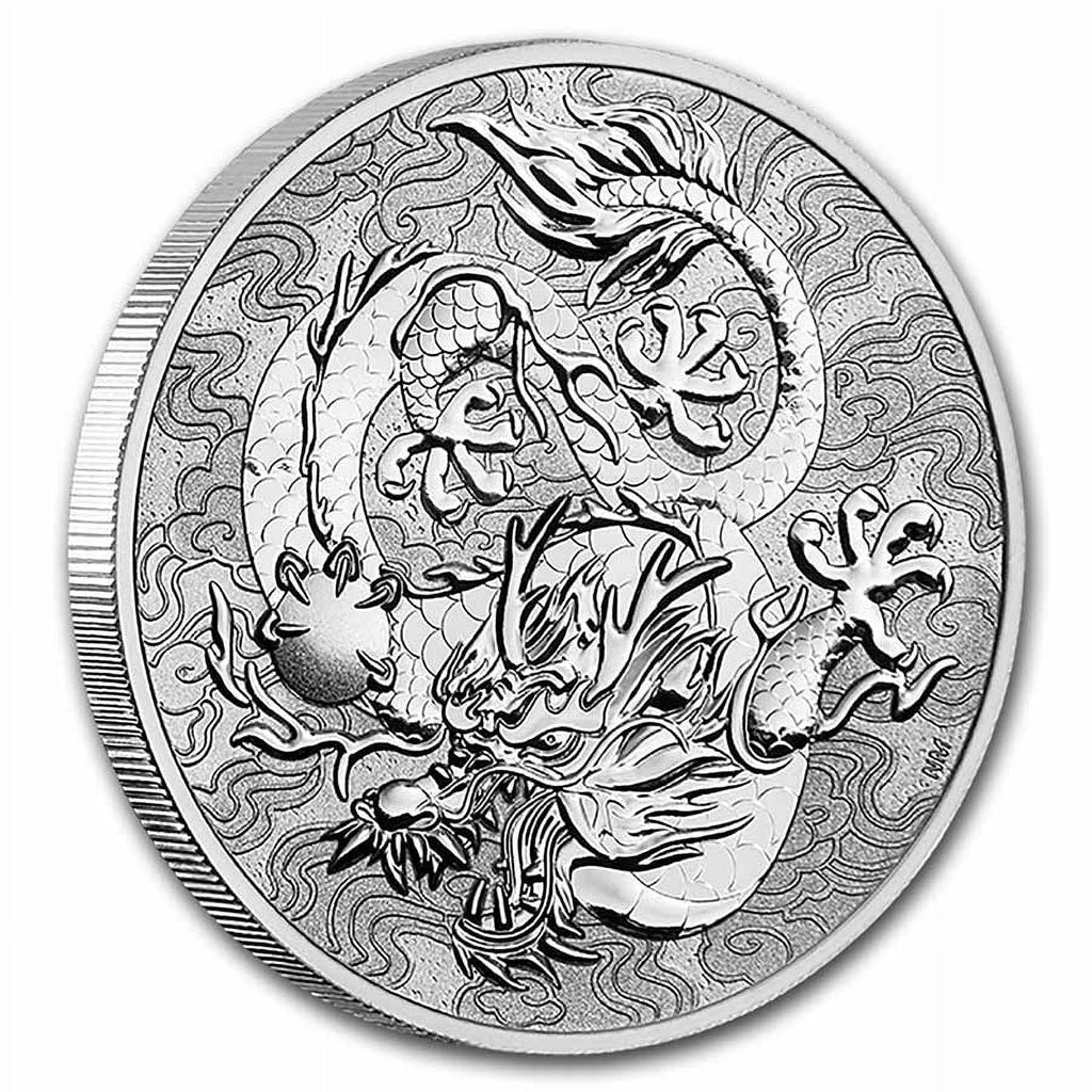 2021 Australia Myths & Legends: 1 oz Sizeilver Dragon BU