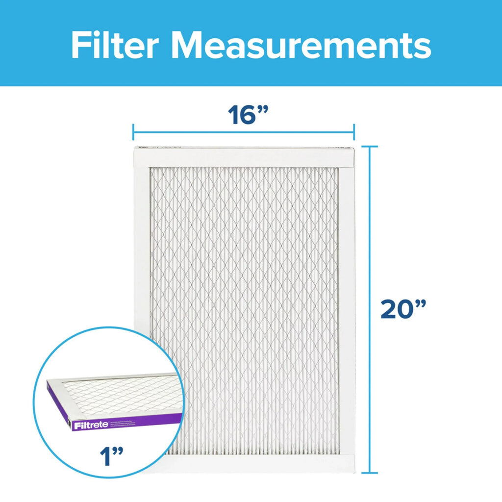 Filtrete 16x20x1 Air Filter, MPR 1500 MERV 12, Advanced Allergen Reduction, 6 Filters