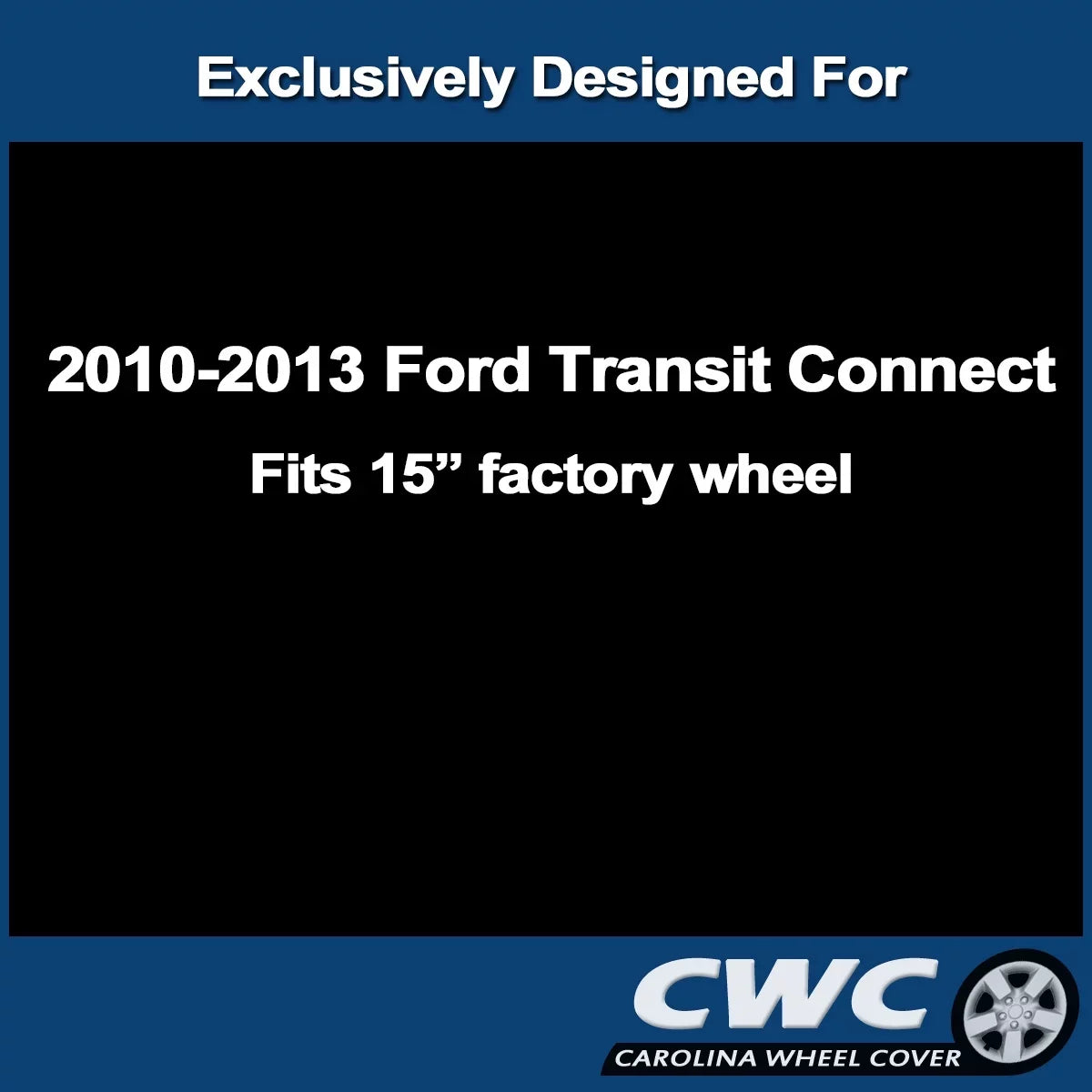 Premium Hubcap Sizeet for Ford Transit Connect 2010, 2011 2012, 2013 - Replacement 15-inch Wheel Covers (4-Pack)