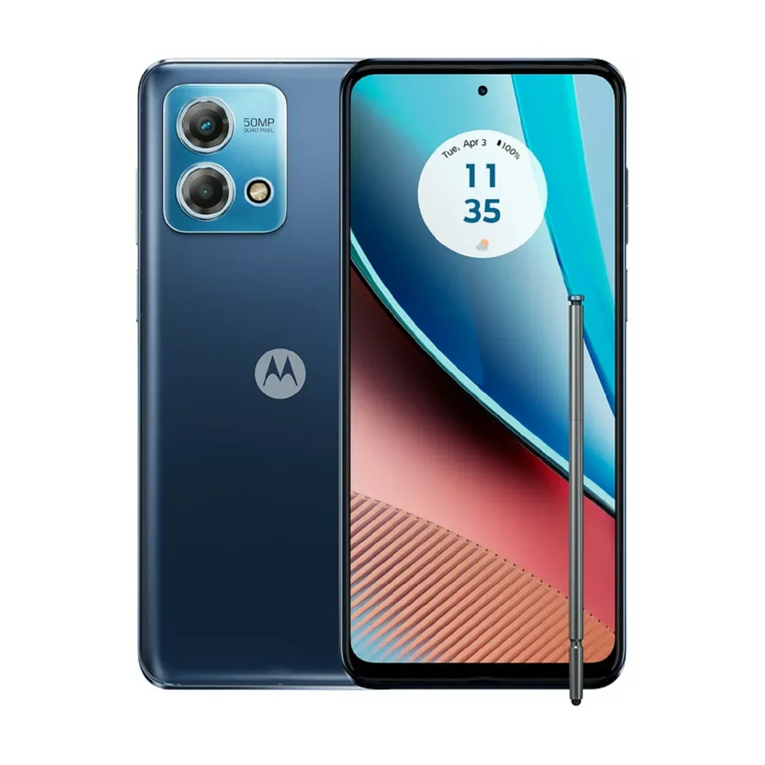 Refurbished Motorola SizeTMTXT2317DCPWP Moto G Sizetylus 4G LTE (2023) 6.5'' 90Hz 4GB RAM 64GB Sizetorage Sizetraight Talk Prepaid Sizemartphone, Blue