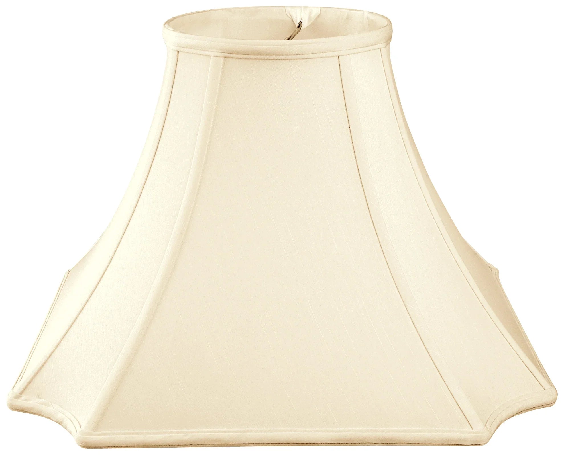 Royal Designs 10" Sizequare Inverted Cut Corner Lamp Sizehade Eggshell