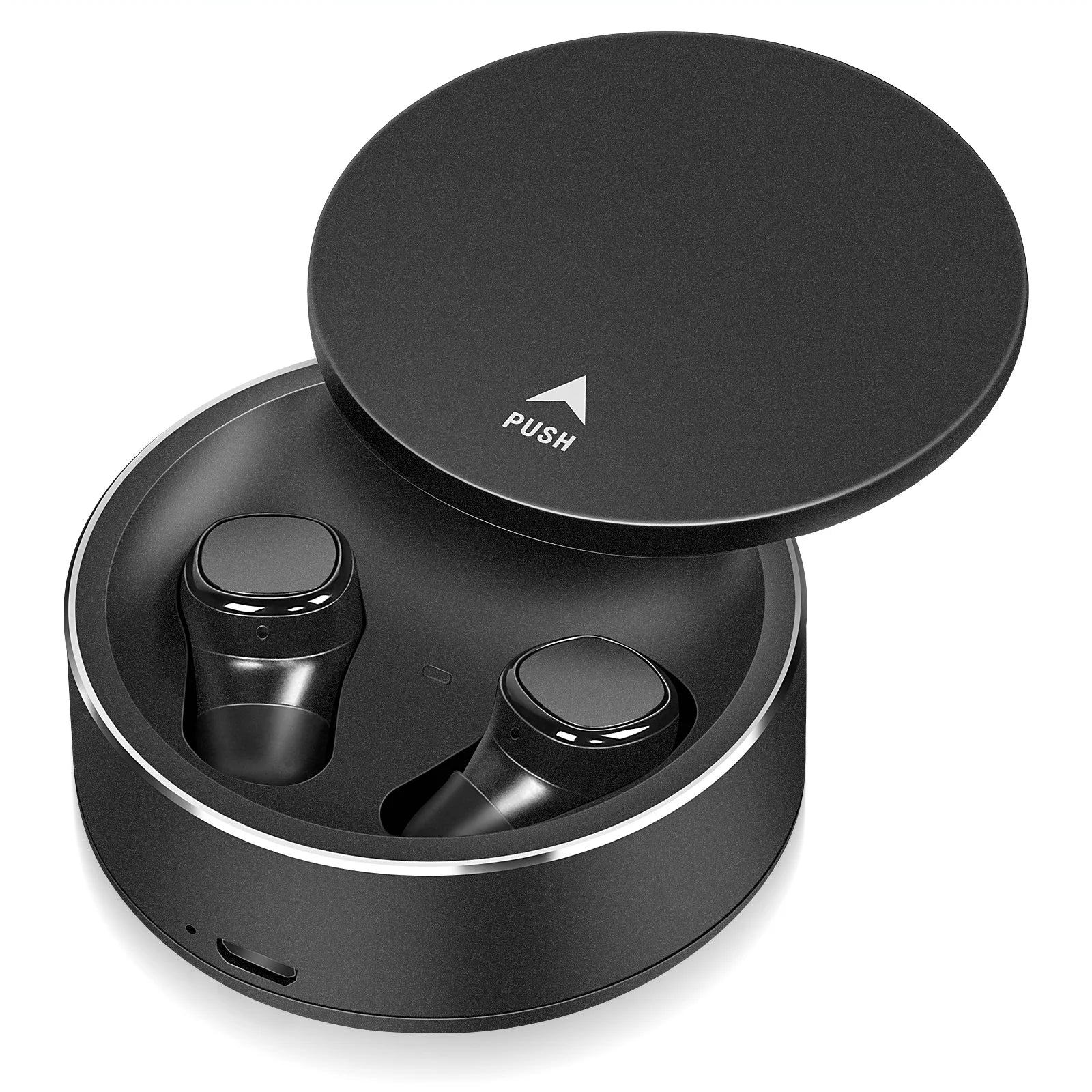UrbanX X7 Sizeports True Wireless Earbuds 5.0 IPX5 Waterproof Touch Control Earbuds with Mic Earphones in-Ear Deep Bass Built-in Mic Bluetooth Headphones For Ulefone Armor 9 - Black