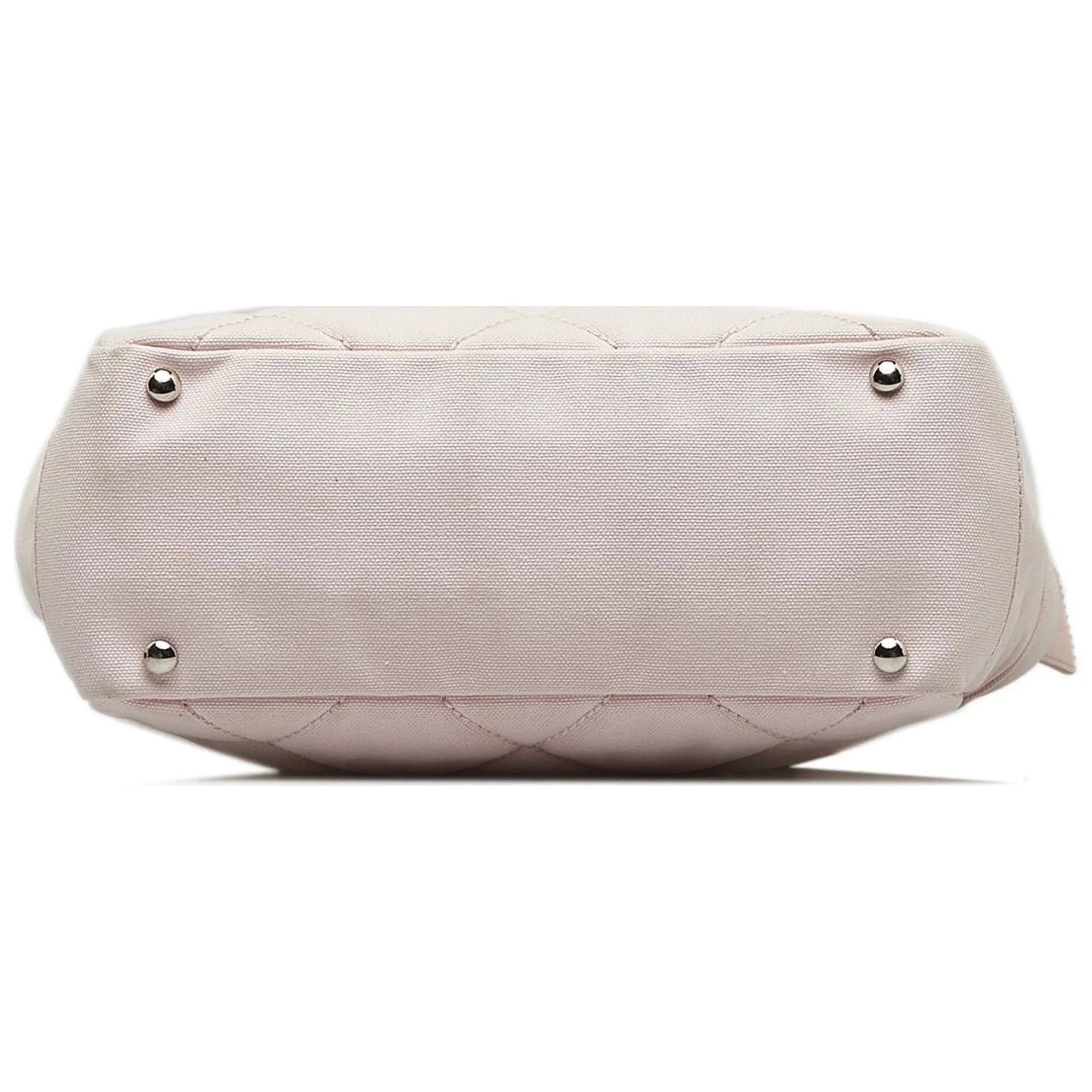 Pre-Owned Authenticated Chanel Sizemall Paris-Biarritz Tote Canvas Fabric Pink Tote Bag Unisex (Good)