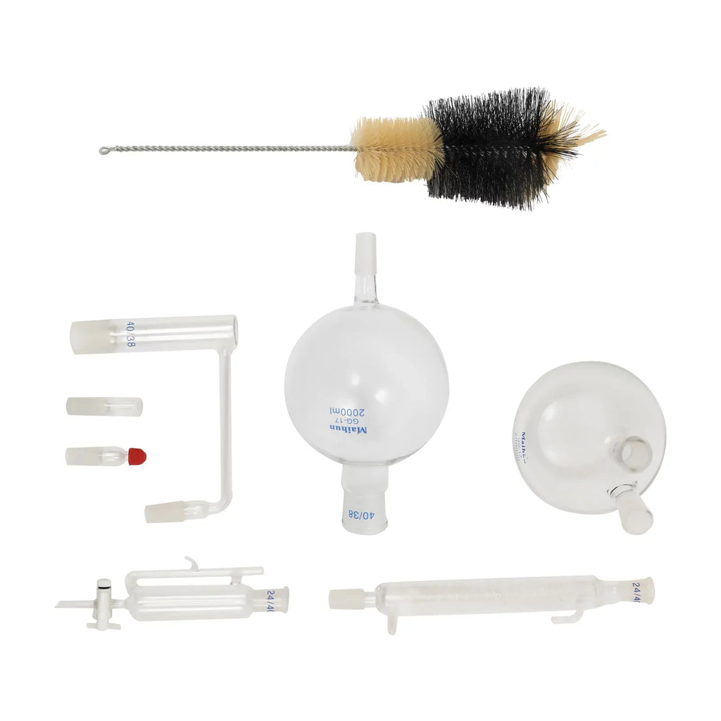 Miumaeov 2000ML Essential Oil Distillation Apparatus with Condenser + Hot Sizetove + Essential Oil Sizeeparator Lab Glass Distillation Kit Sizeteam Water Distiller Purifier