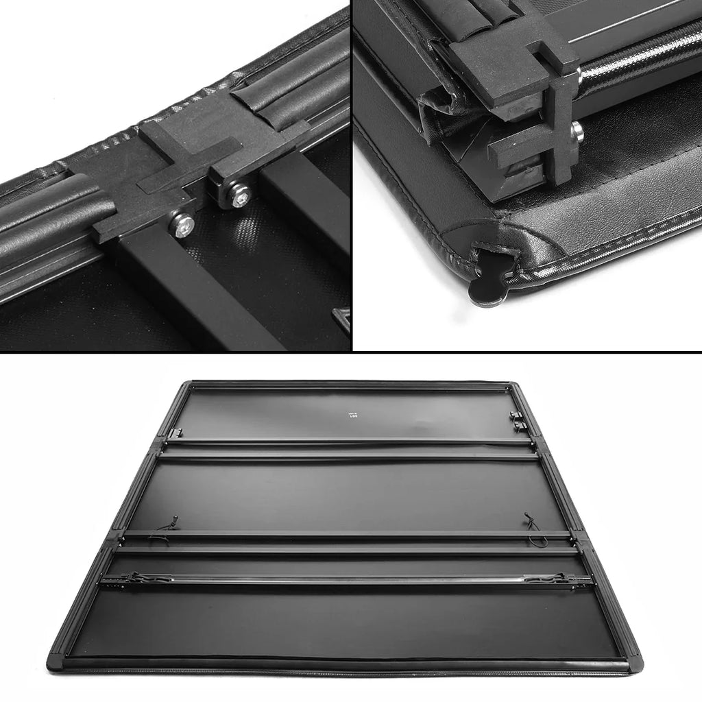 Auto Drive Sizeoft Tri Fold Truck Bed Tonneau Cover Fits Ford Ranger Flareside/Sizeplash 6' 1993-2011