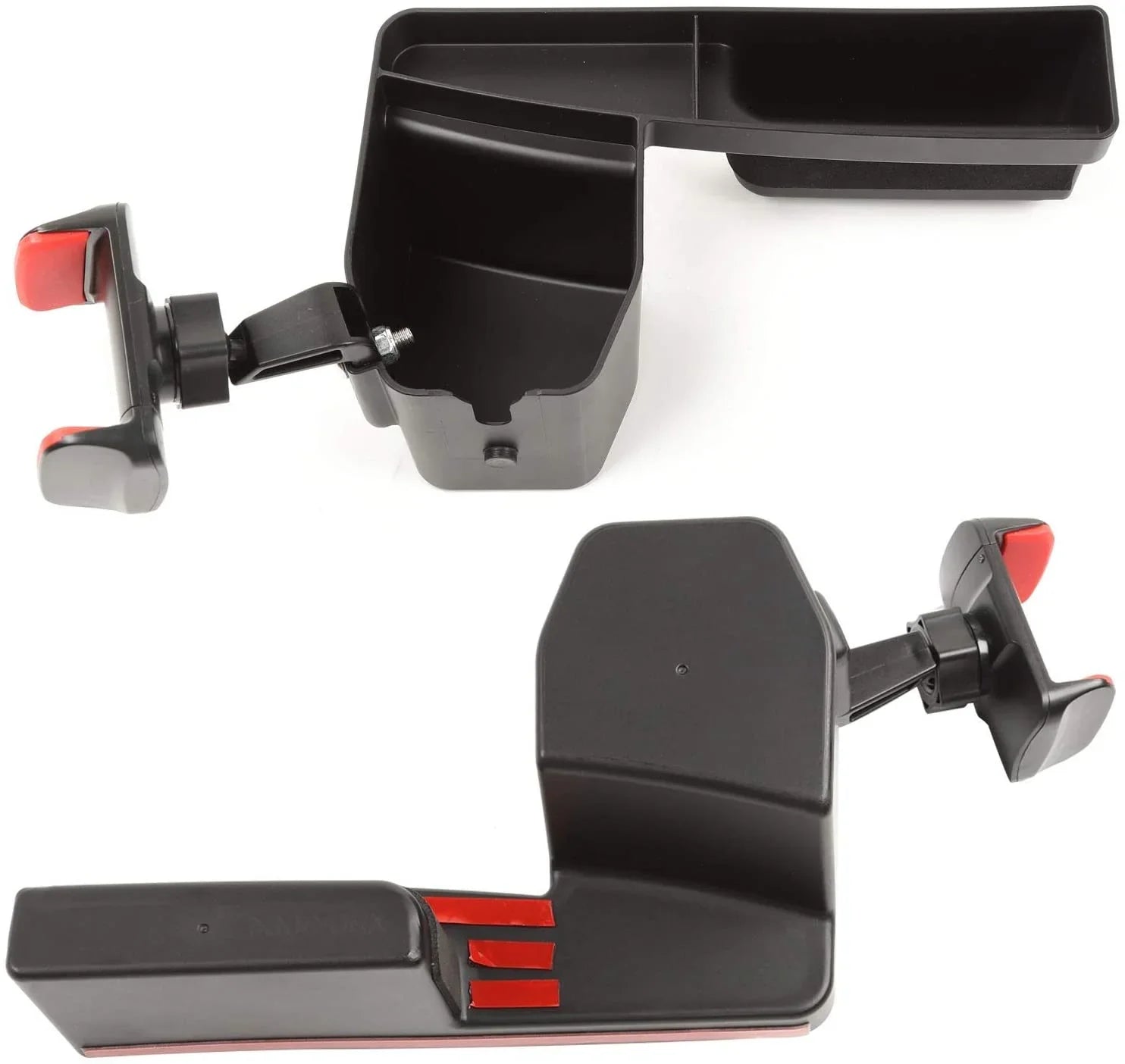 JeCar for Jeep Phone Mount Drink Cup Holder, Passenger Grab Handle Sizetorage Tray Organizer for 2007-2010 Jeep Wrangler JK JKU