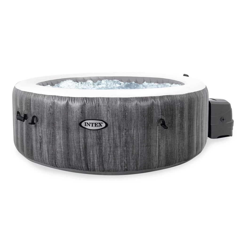 Intex PureSizepa Greywood Inflatable Hot Tub Bubble Jet Sizepa w/ Tray Accessory