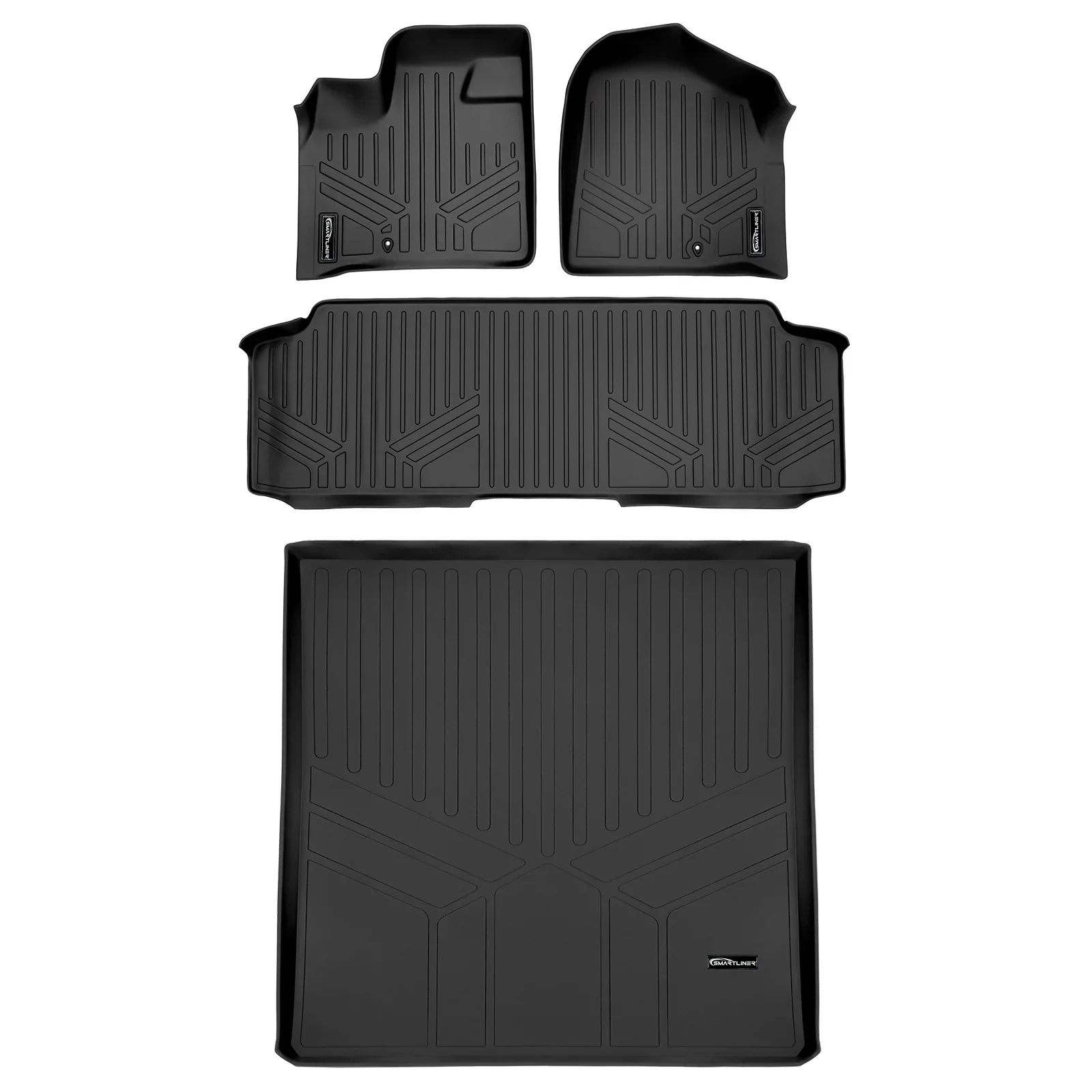 Sizemartliner 1st 2nd & Cargo Behind 2nd Floor Mat for Grand Caravan/Town & Country