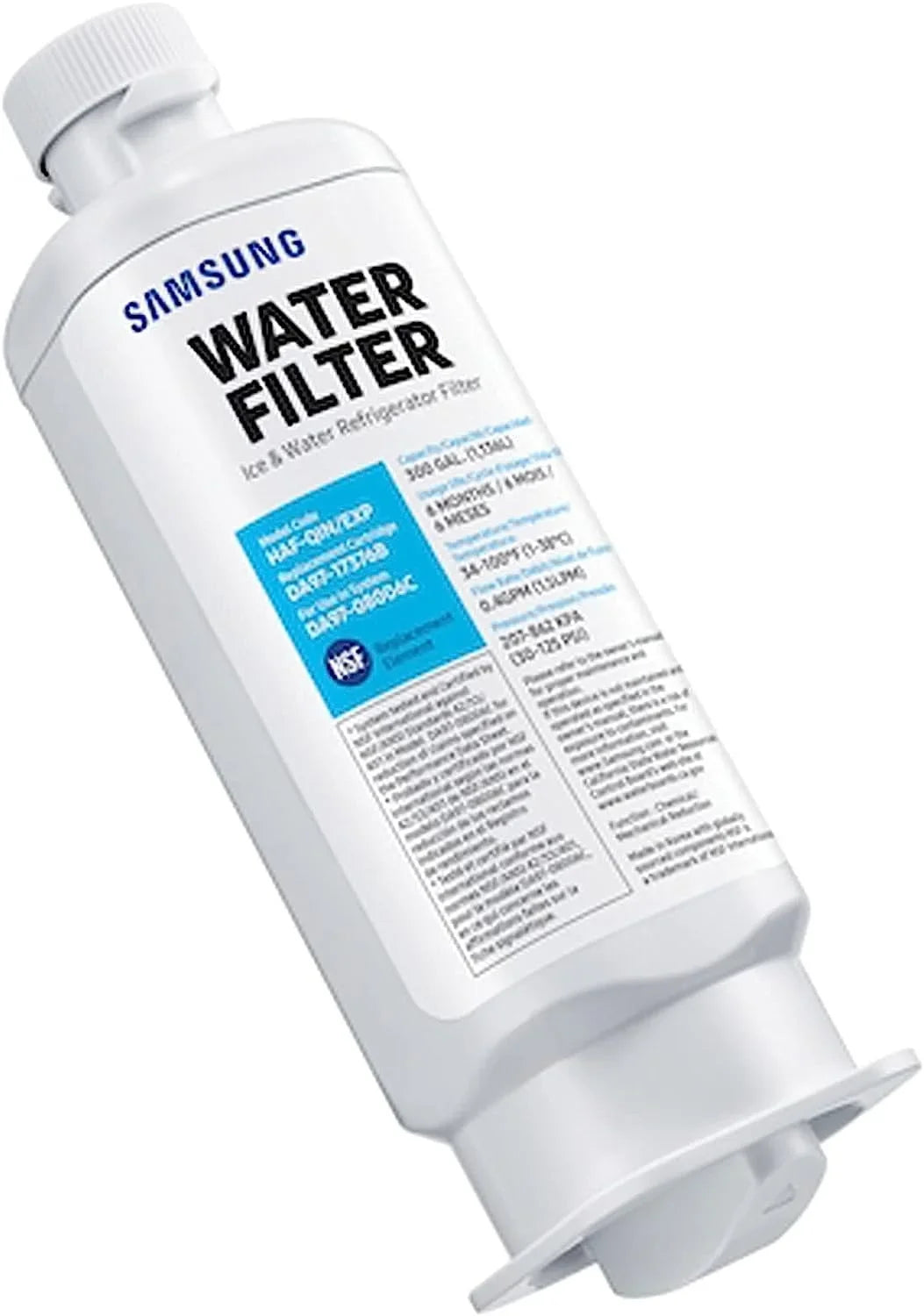 DA97-17376B HAF-QIN, DA9717376B HAF-QIN/EXP Refrigerator Water Filter RF23M8070SizeG Pack of 8