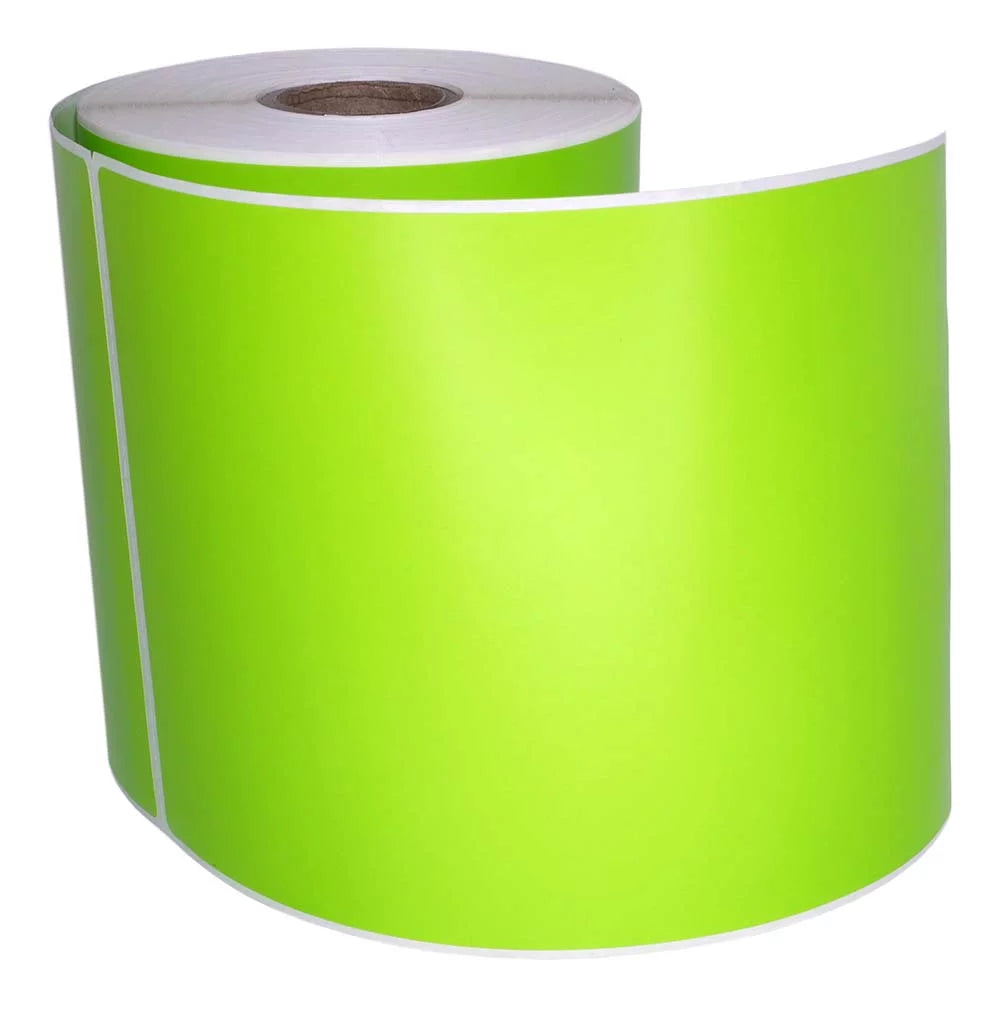 6 Rolls 4"x6" GREEN Color Direct Thermal Sizehipping Label Compatible with Zebra Eltron Printers