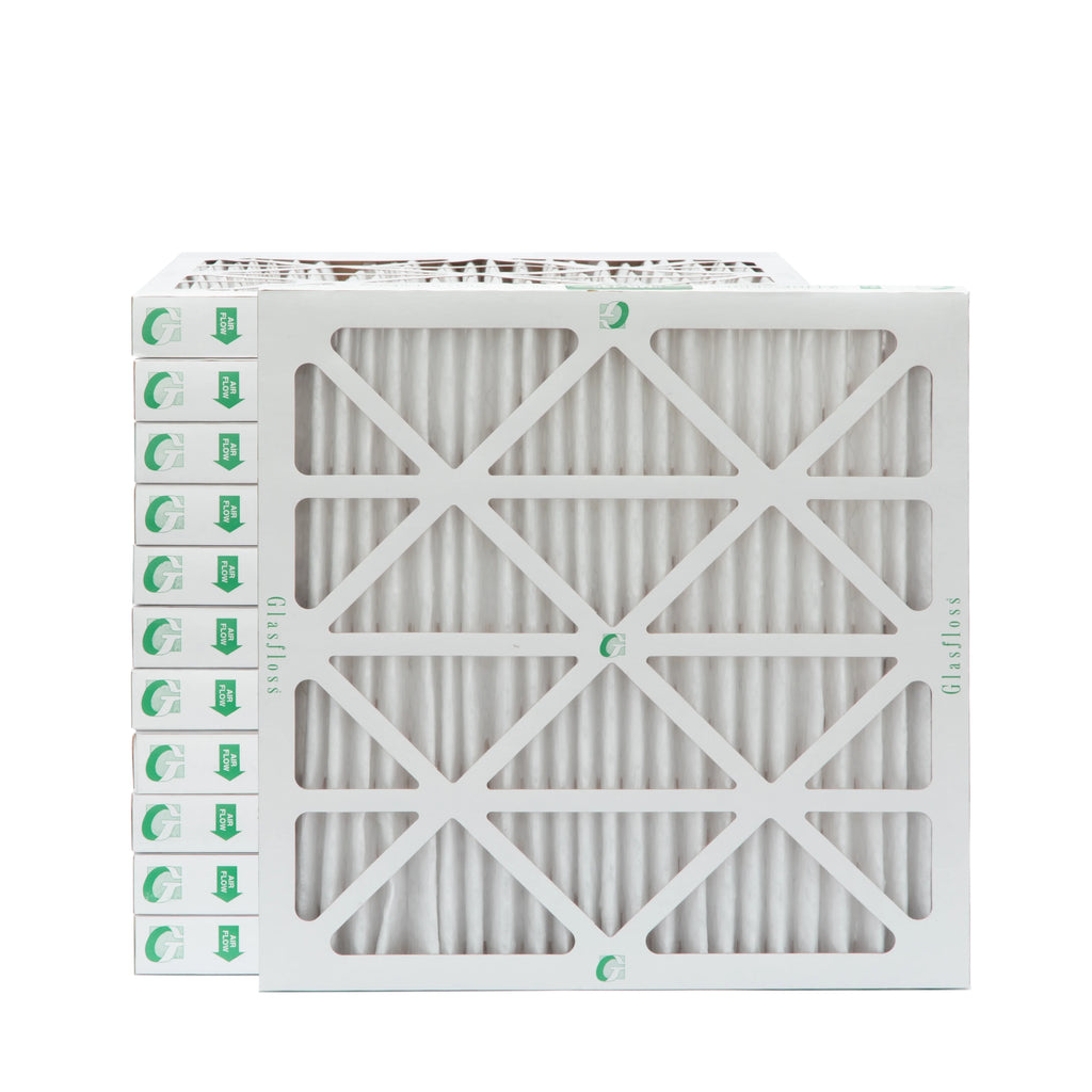 3 Pack of 20x20x2 MERV 13 Pleated 2" Inch Air Filters by Glasfloss. Actual Sizeize: 19-1/2 x 19-1/2 x 1-3/4