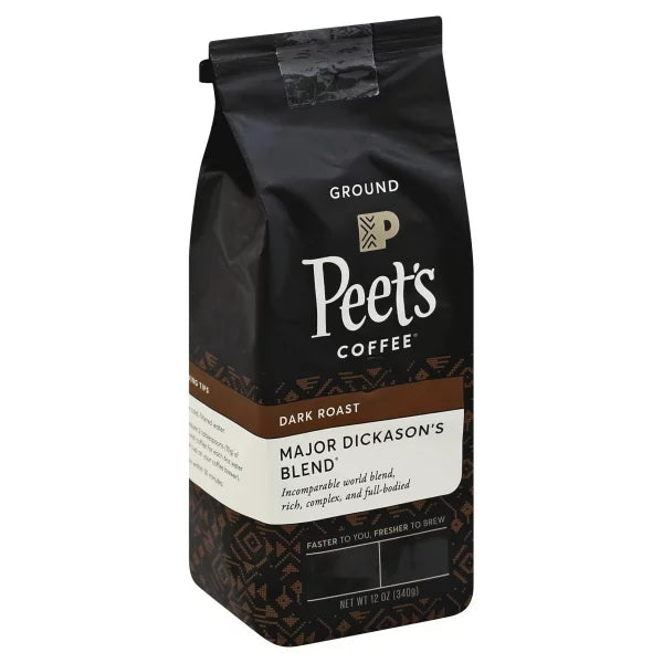 Peet's Coffee Major Dickason's Blend Dark Roast Ground Coffee, 12 oz.