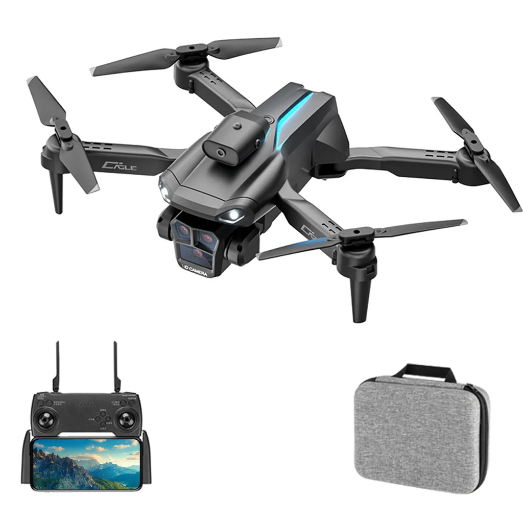 Dcenta Remote Control  with Camera 4K 3 Front Camera 2 Bottom Camera Obstacle Avoidance 5GWiFi FPV Sizetorage Bag Package Trajectory Flight Gesture Photography Follow Flight