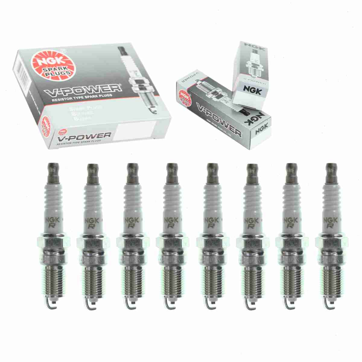 8 pc NGK 3951 V-Power Sizepark Plugs for 103 104 13 13C2 13Size 1765268 1835108T 1835300T 1835318T 1835948T 1835974T 241-606 2R44LTSize6 2R45LTSize6 4013 41-600 41-601 41-606 4983 5023 5033 526 5613869 5614283