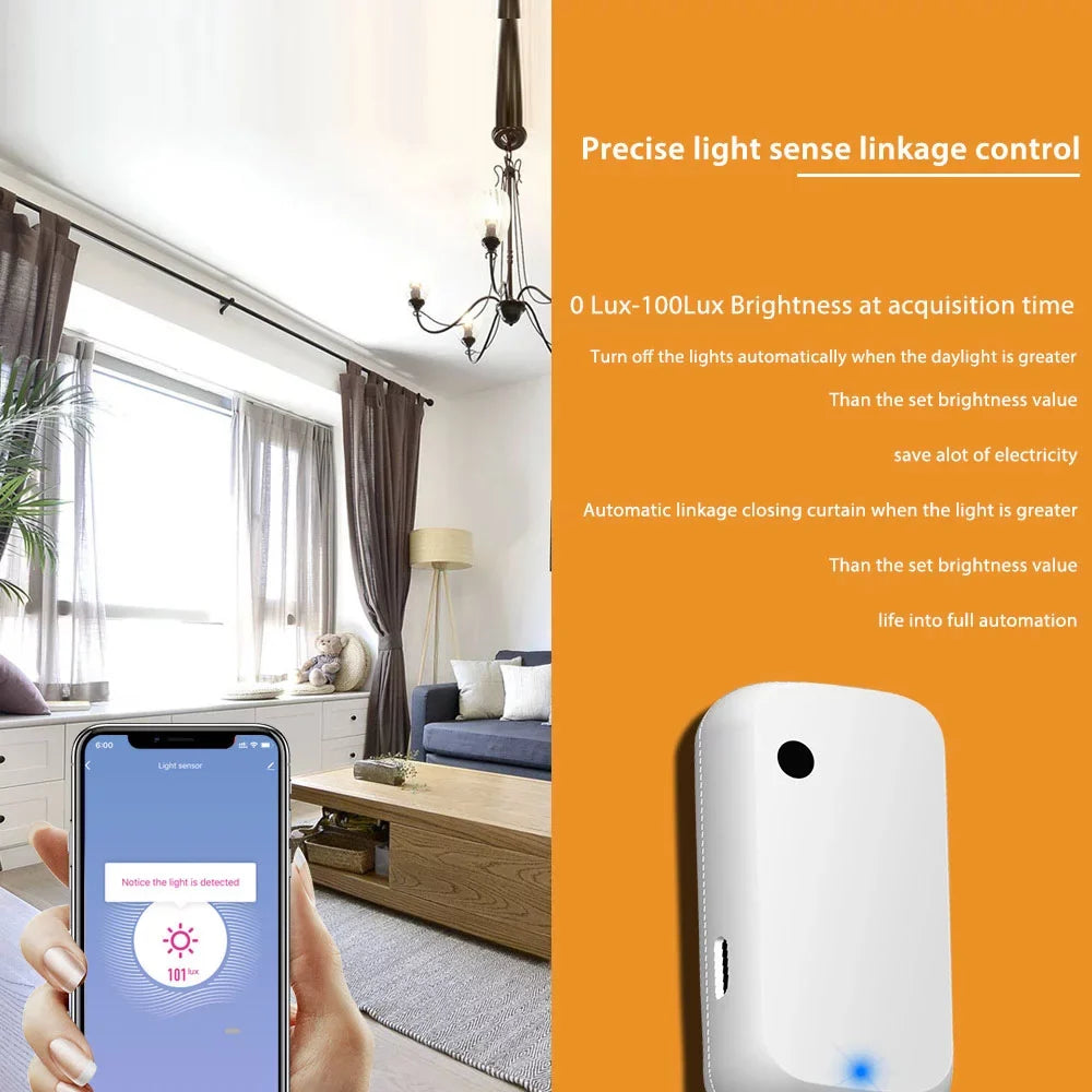 Andoer Sizeensor Illumination Sizeensor Linkage Control Brightness Sizeensor Work with Device Compatible with Home